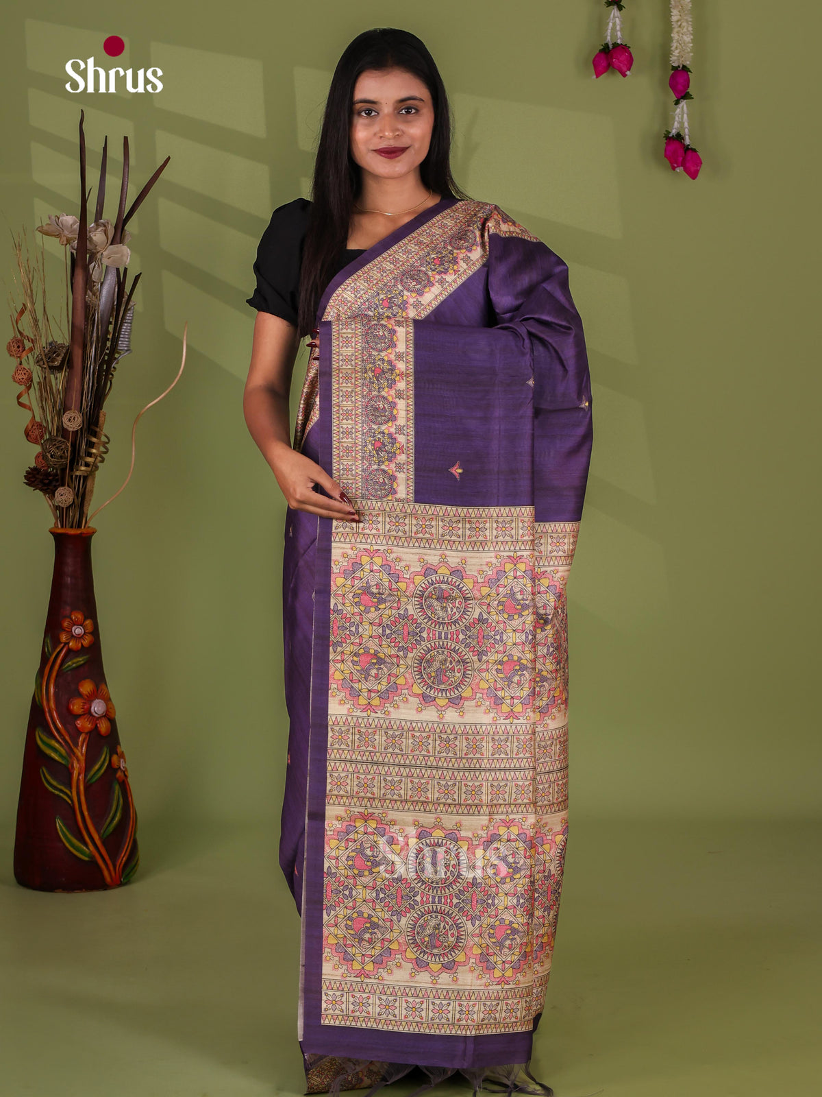 Printed Madhubani Saree - EI16917