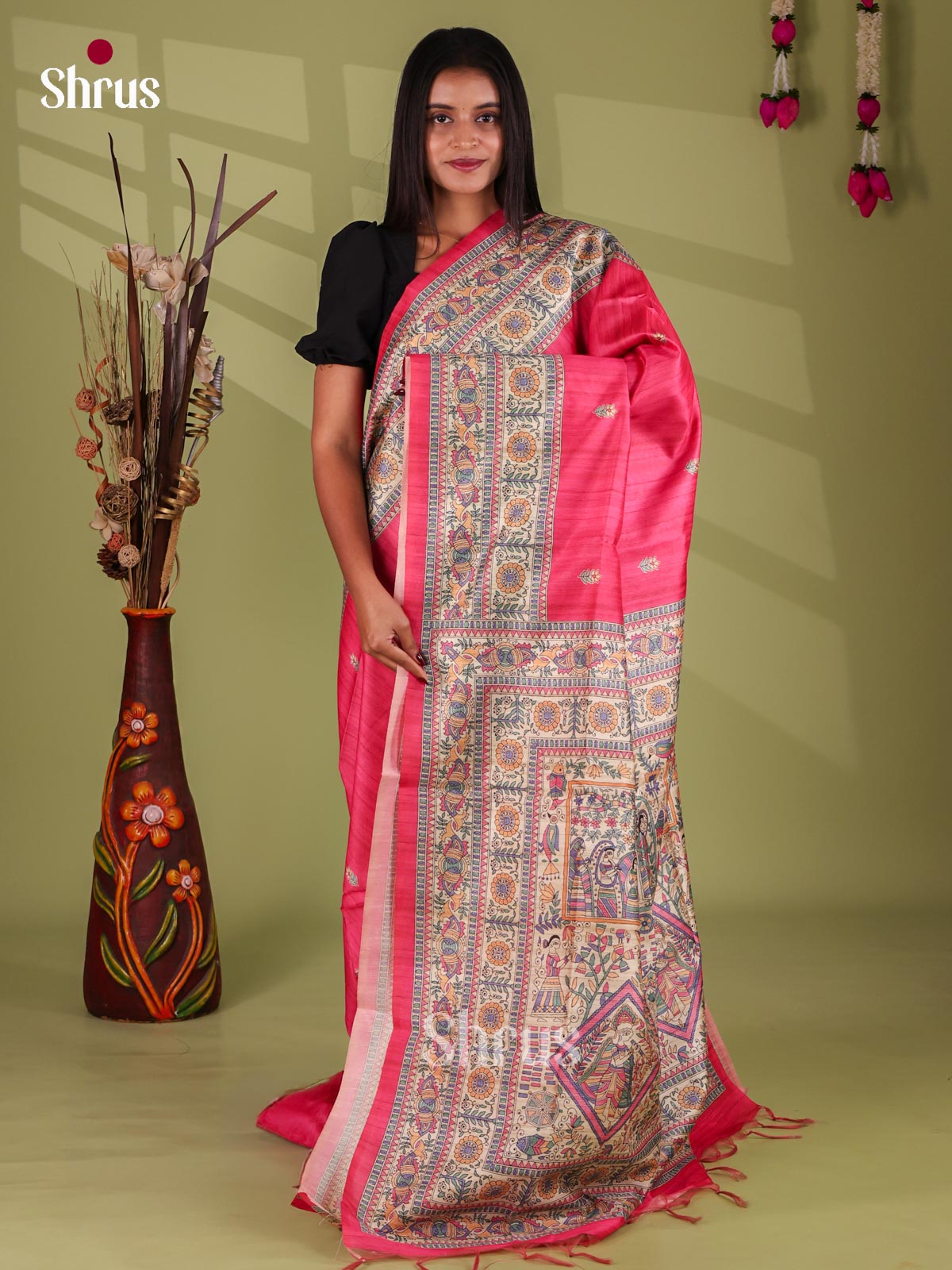 Printed Madhubani Saree - EI16921