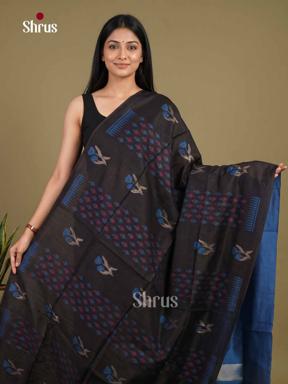 Champa semitussar Saree - EI16935