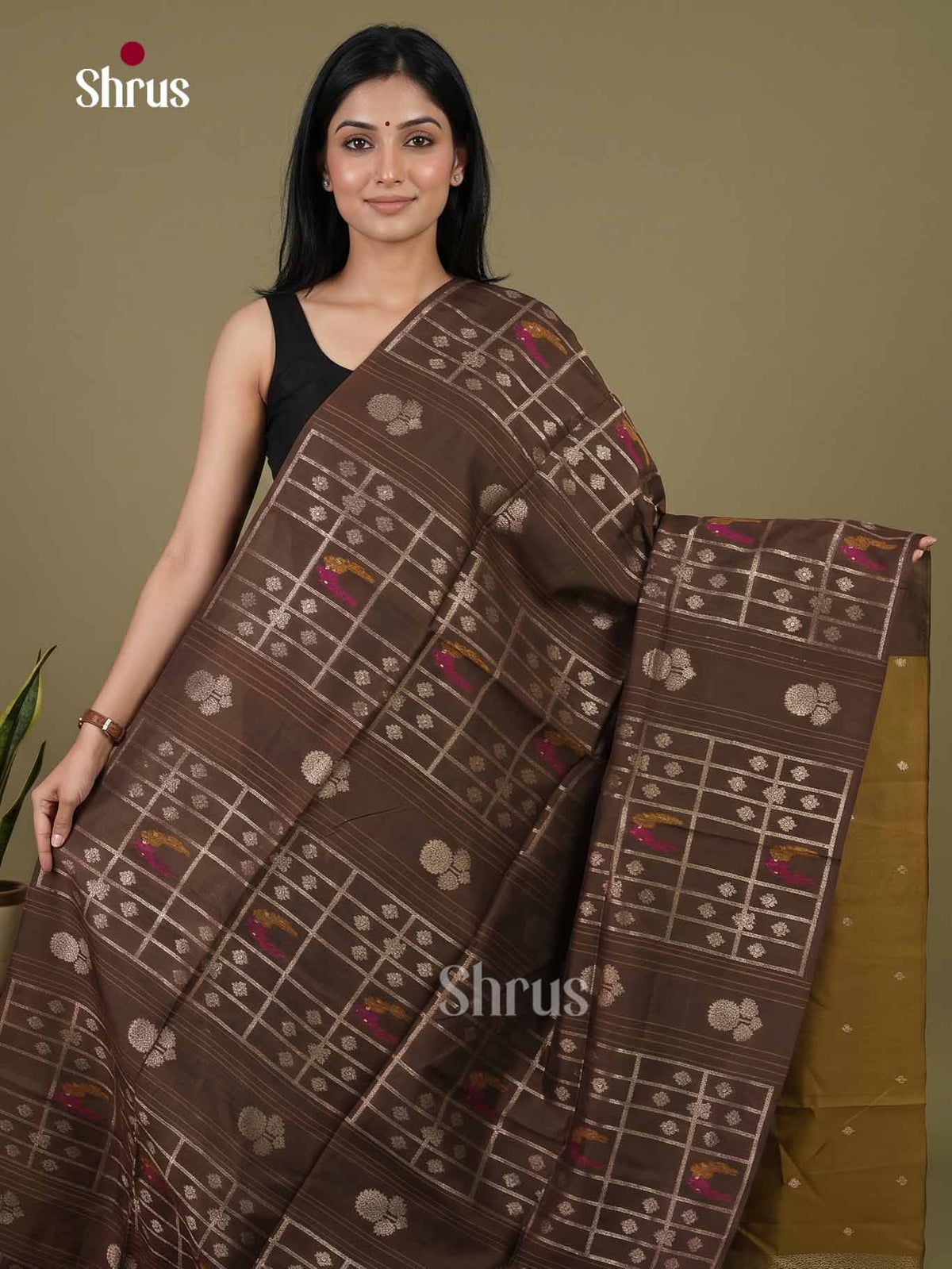 Champa semitussar Saree - EI16947