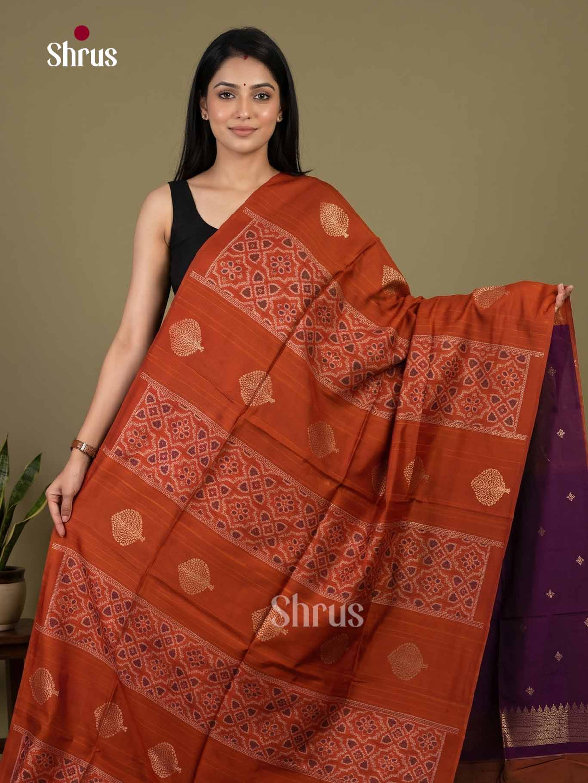 Champa semitussar Saree - EI16962