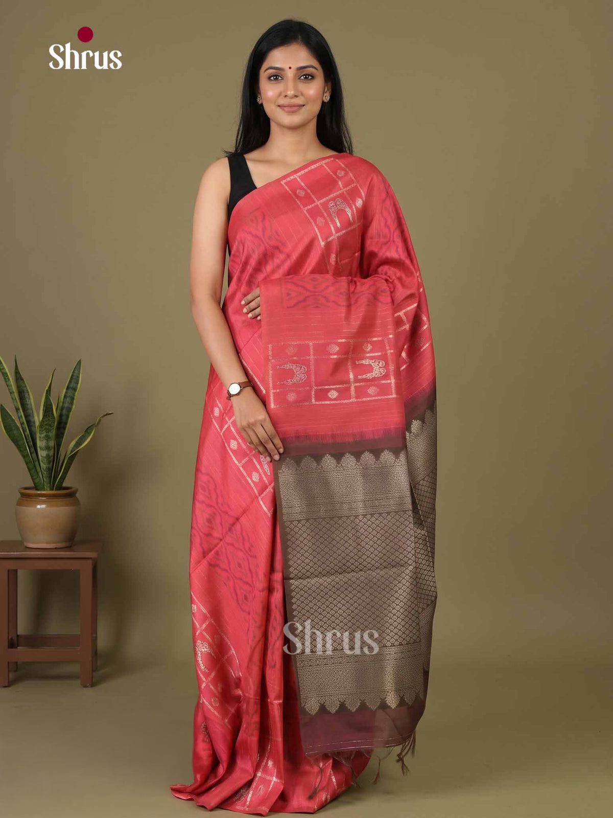 Champa semitussar Saree - EI16978