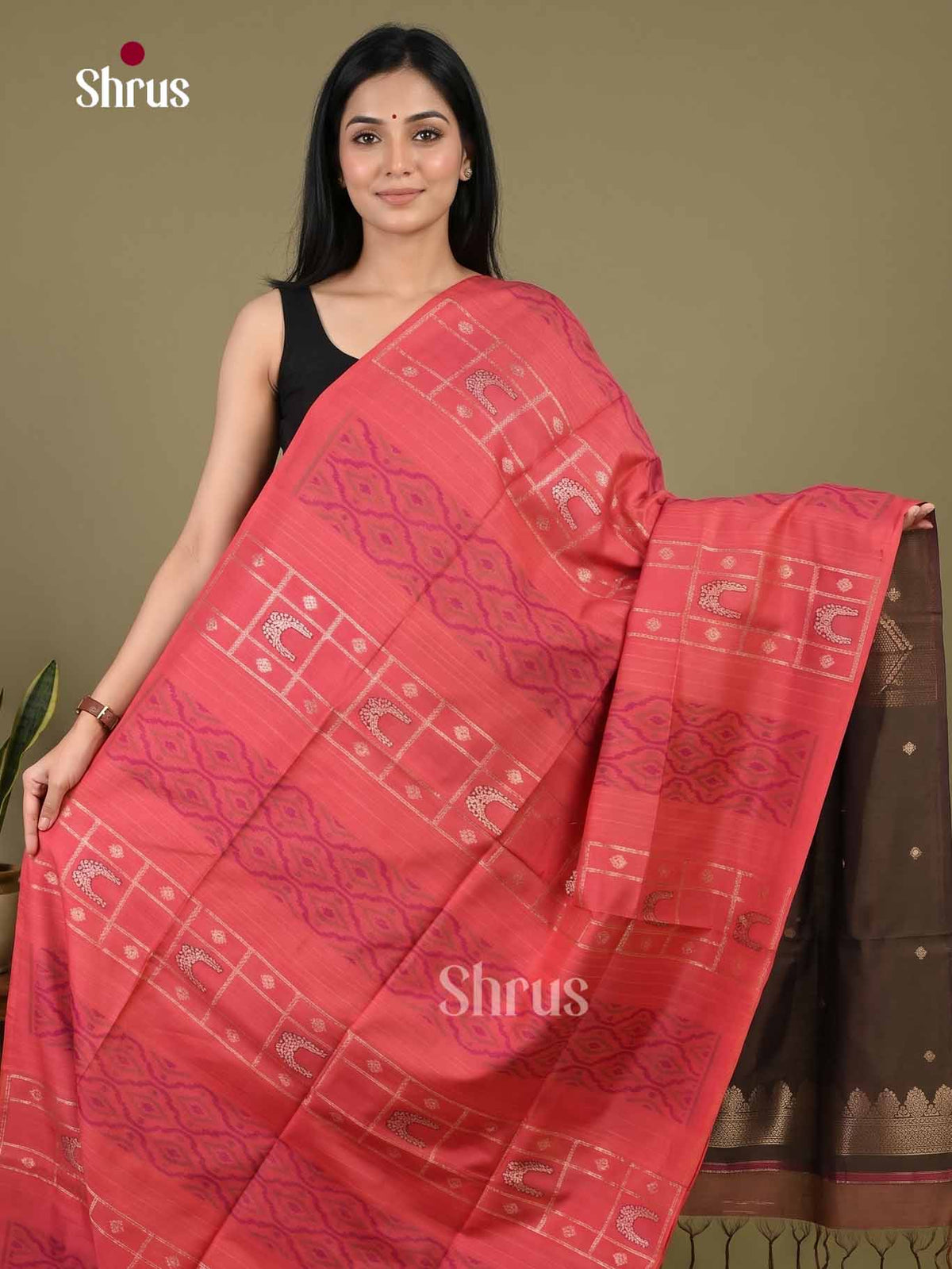 Champa semitussar Saree - EI16978