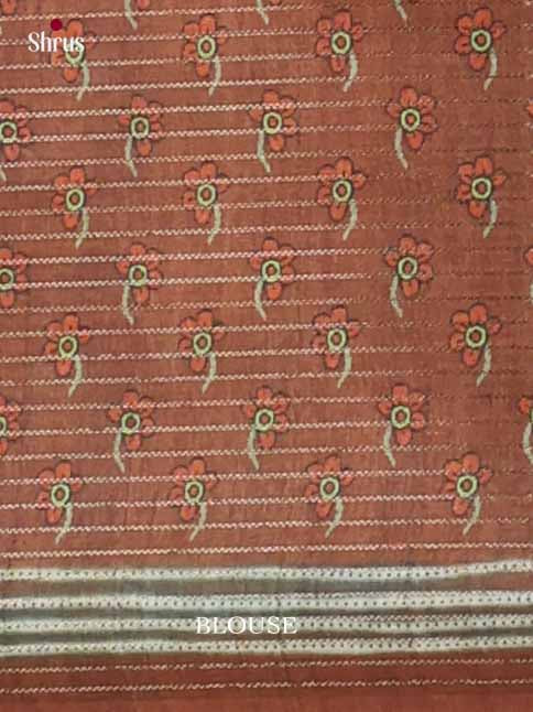 Printed Semi Tussar Saree - EI17028
