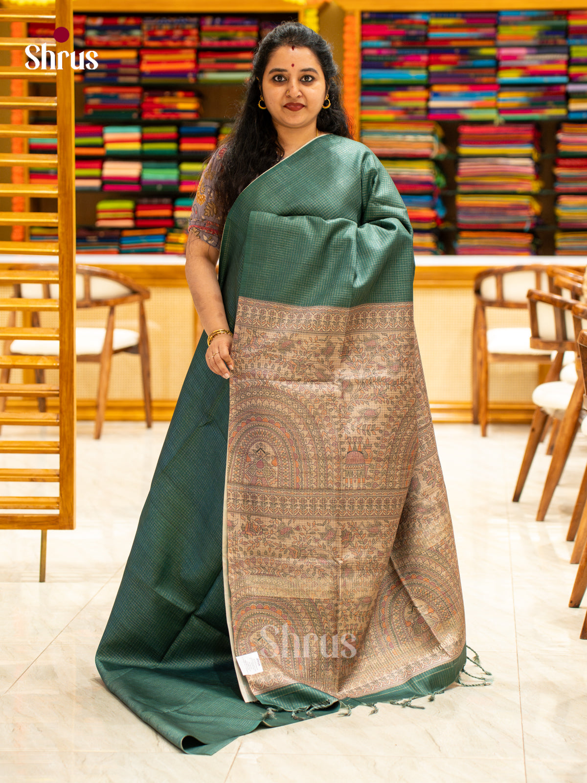 Printed Semi Tussar Saree - EI17053