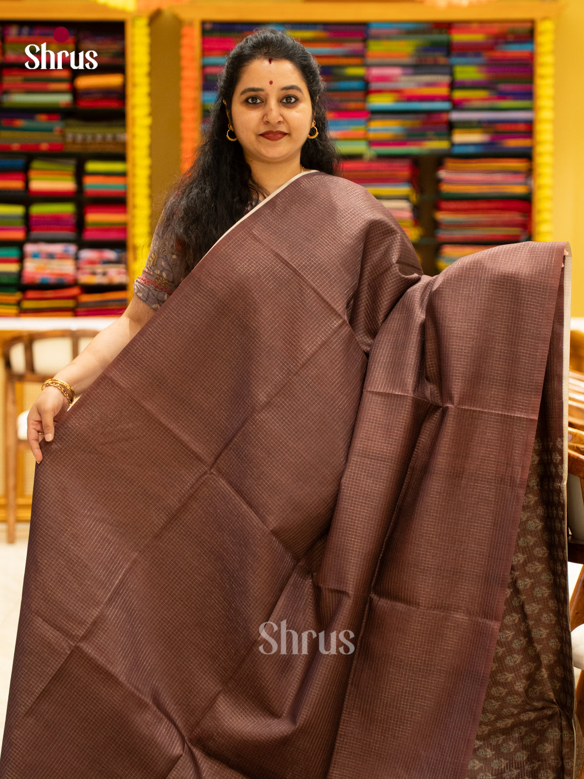 Printed Semi Tussar Saree - EI17056