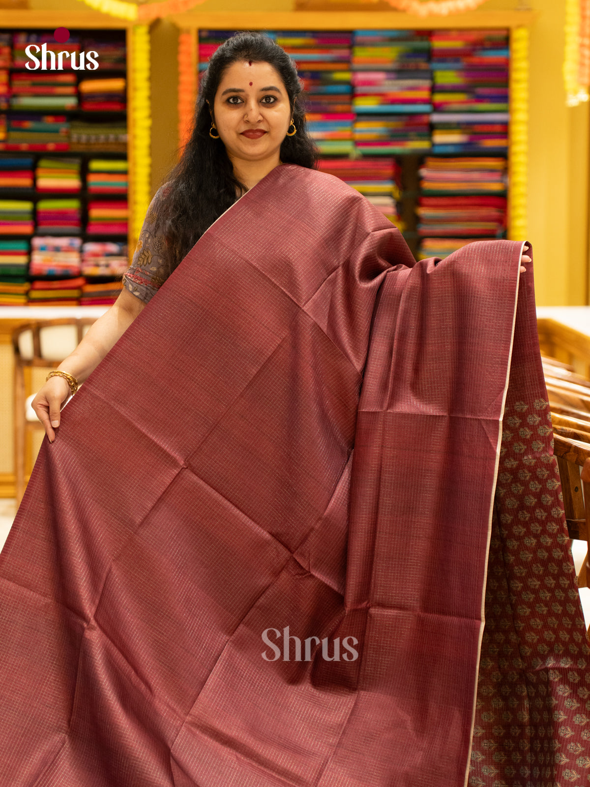 Printed Semi Tussar Saree - EI17057