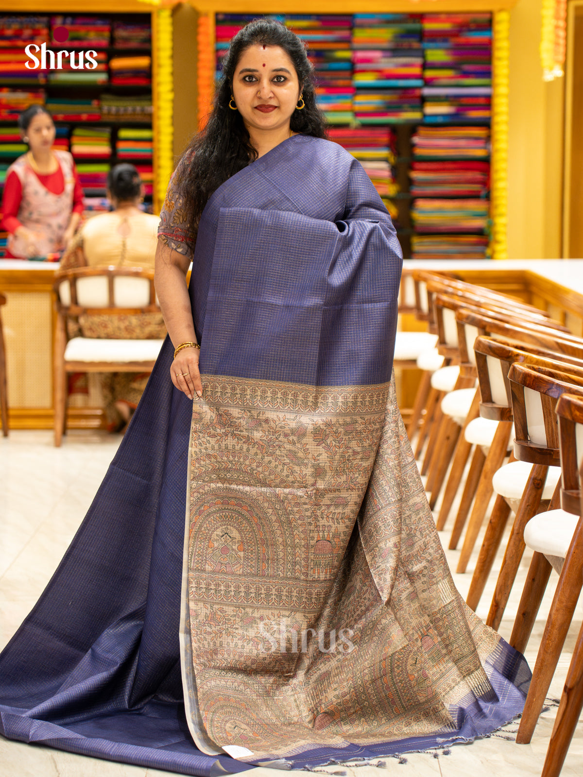 Printed Semi Tussar Saree - EI17061