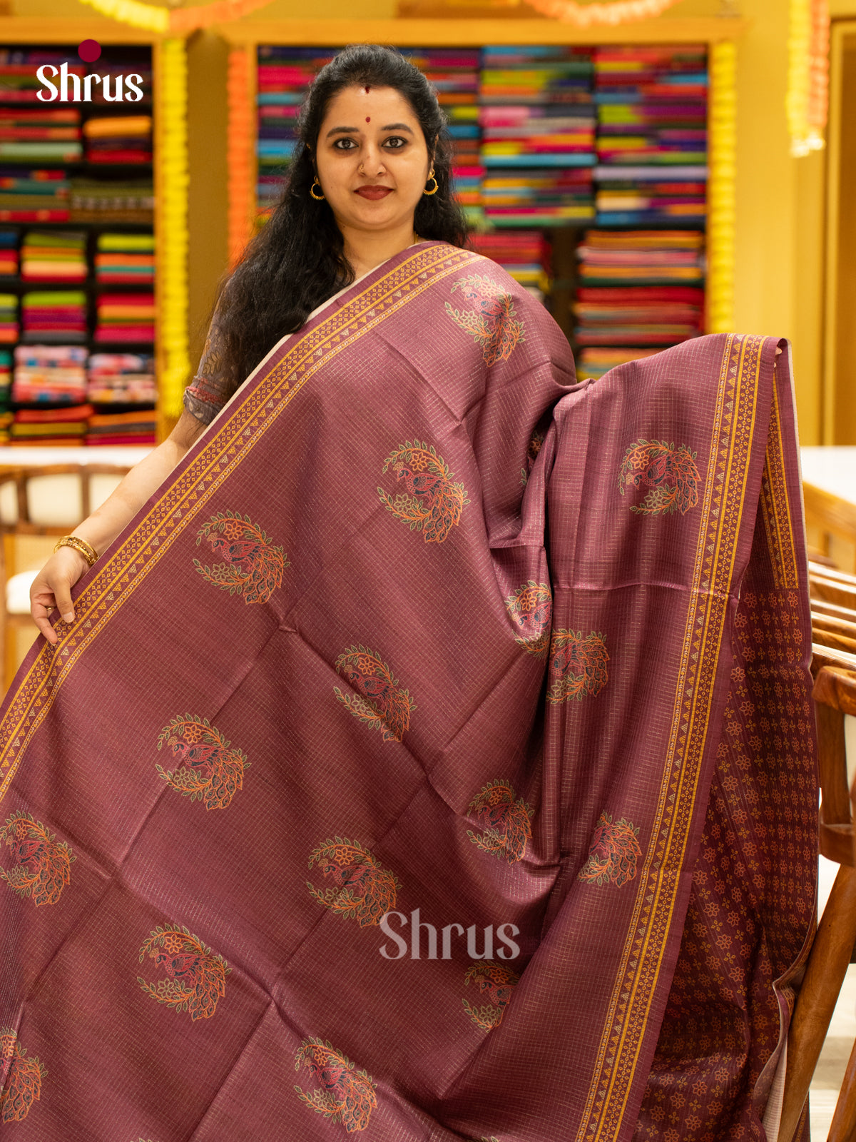 Printed Semi Tussar Saree - EI17062