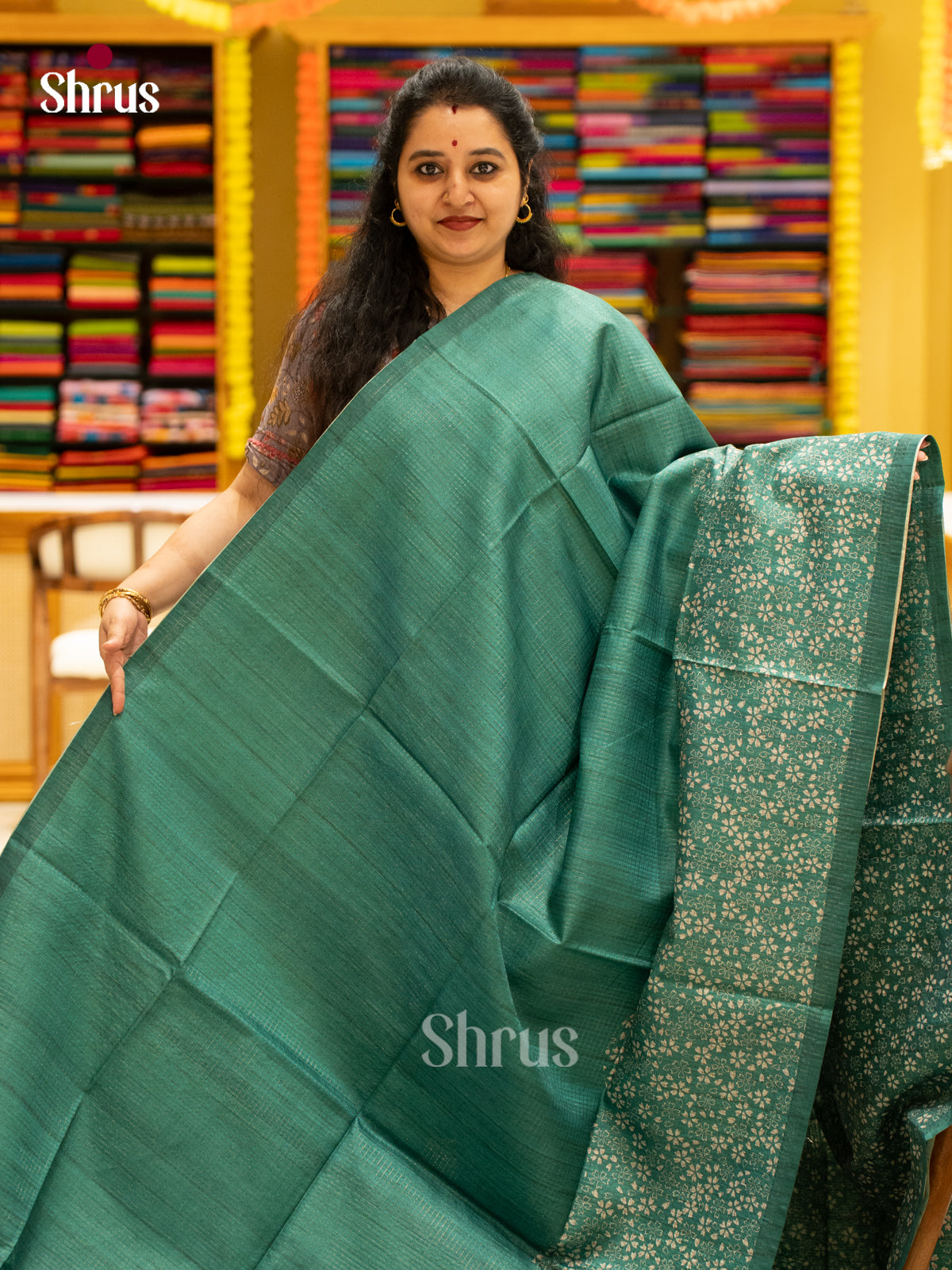 Printed Semi Tussar Saree - EI17068