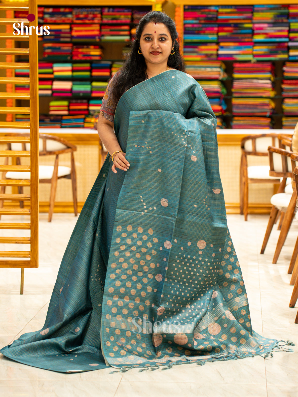 Printed Semi Tussar Saree - EI17092