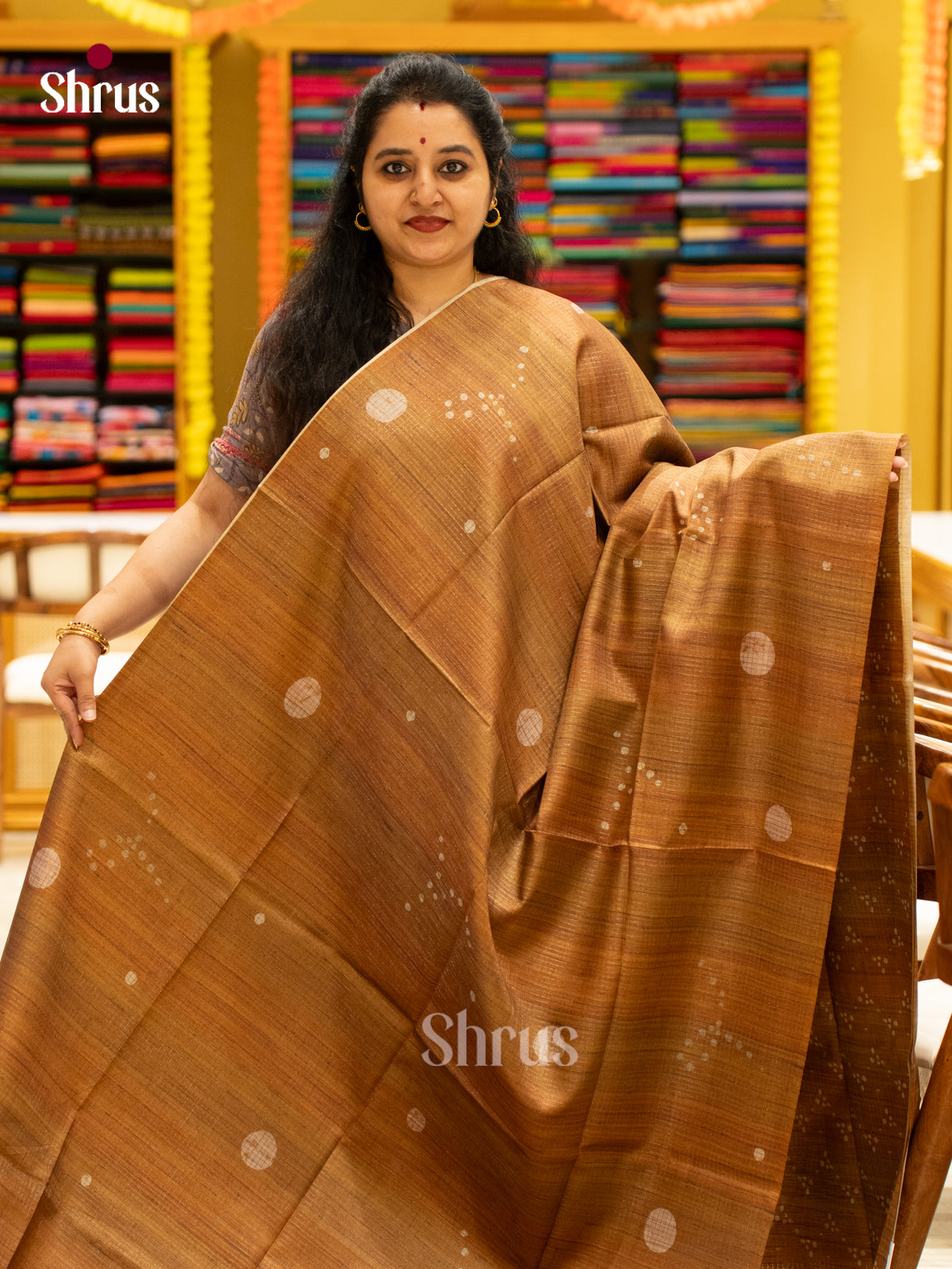 Printed Semi Tussar Saree - EI17094