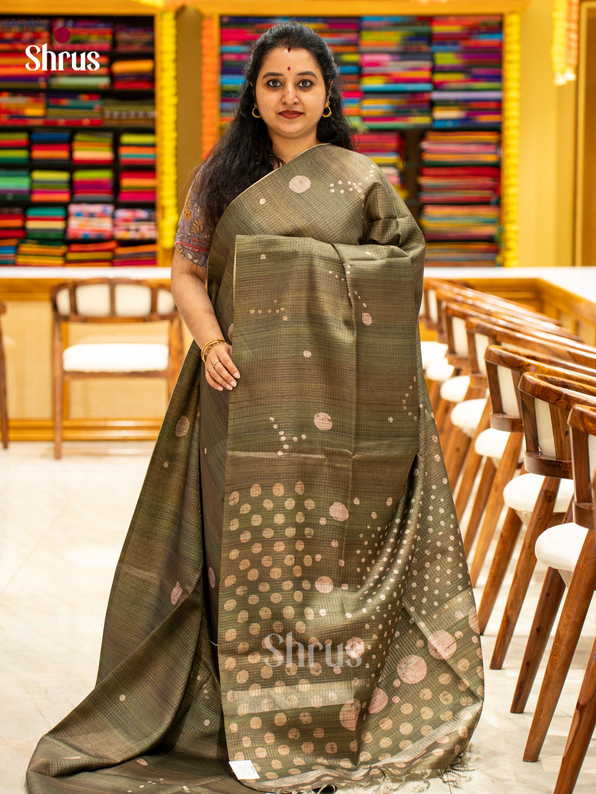 Printed Semi Tussar Saree - EI17095