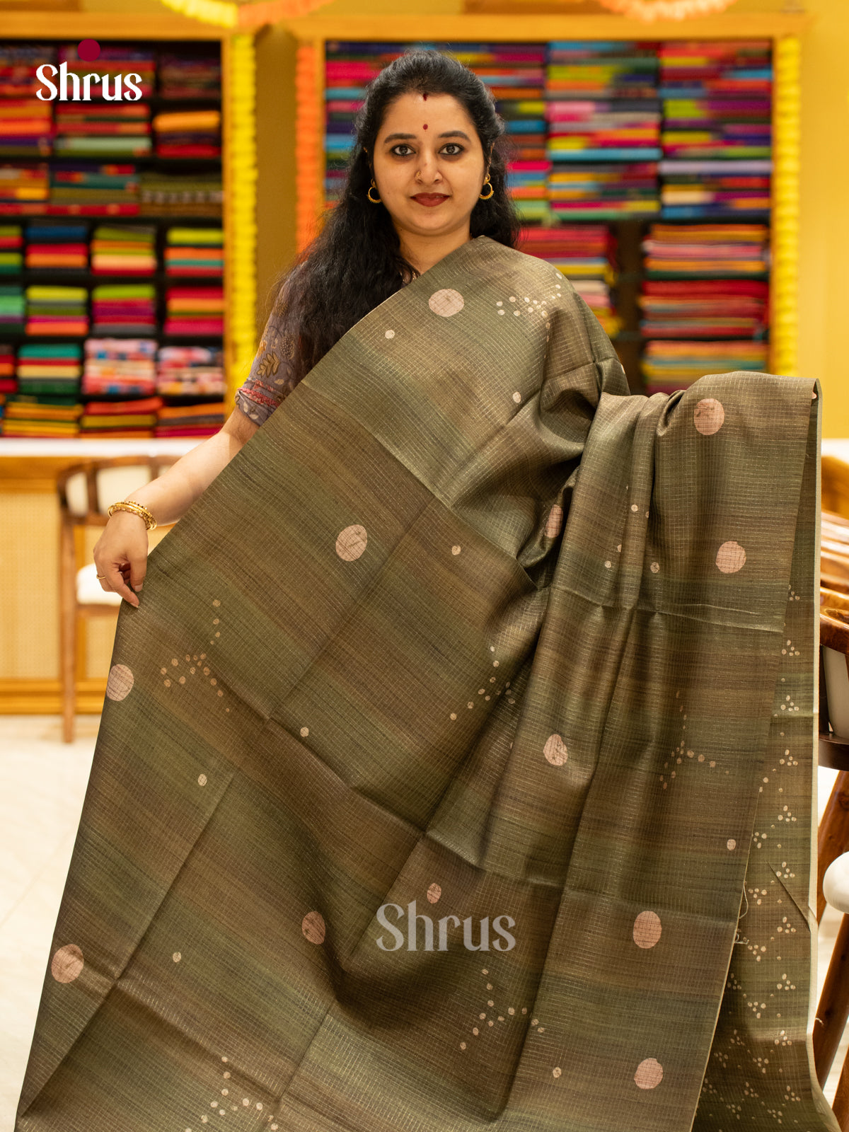 Printed Semi Tussar Saree - EI17095