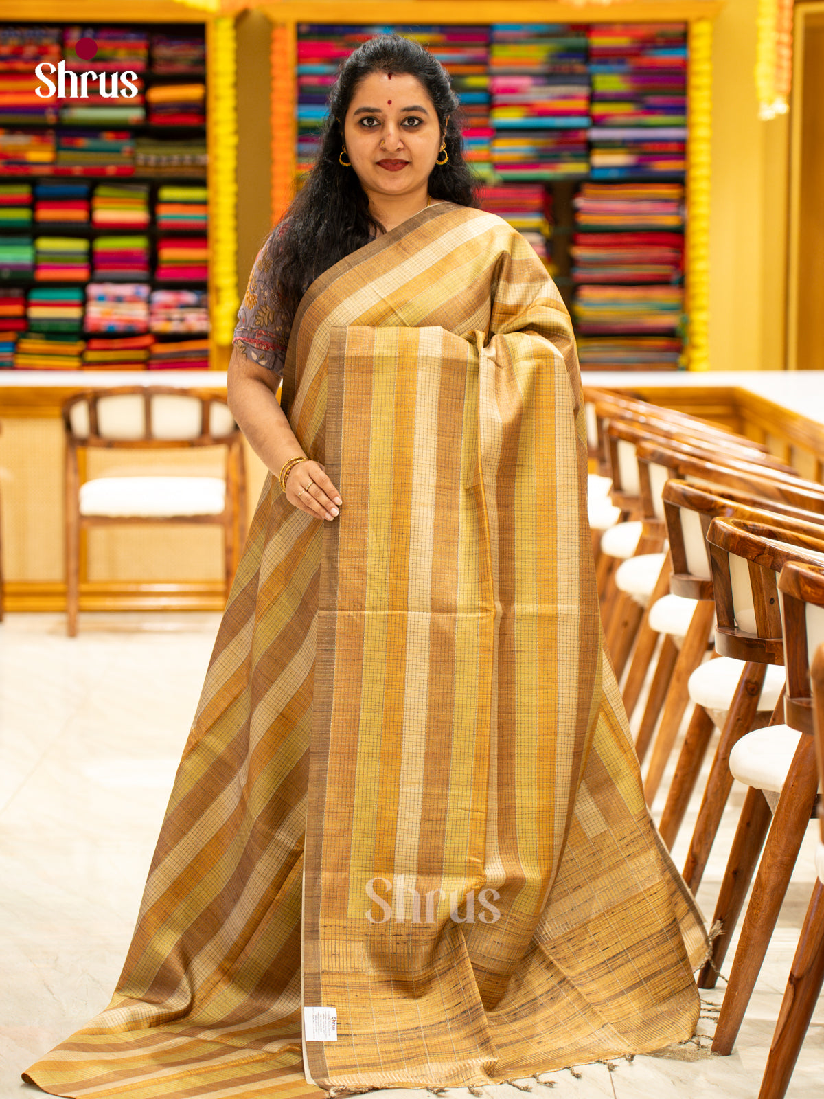Printed Semi Tussar Saree - EI17099