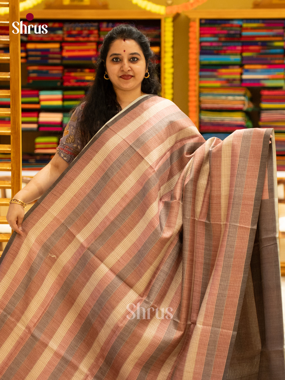 Printed Semi Tussar Saree - EI17101