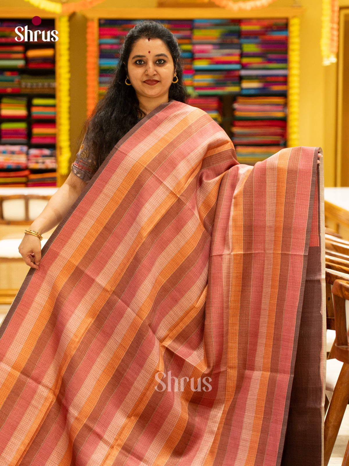 Printed Semi Tussar Saree - EI17103