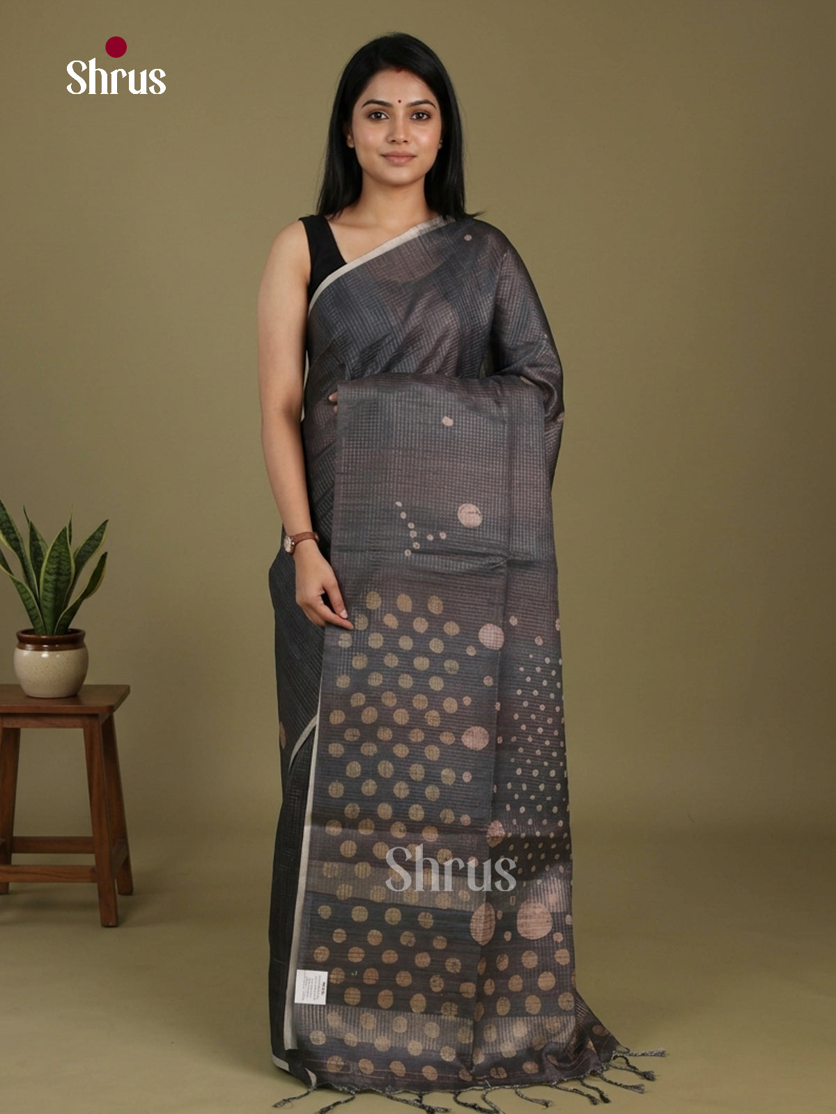 Printed Semi Tussar Saree - EI17107