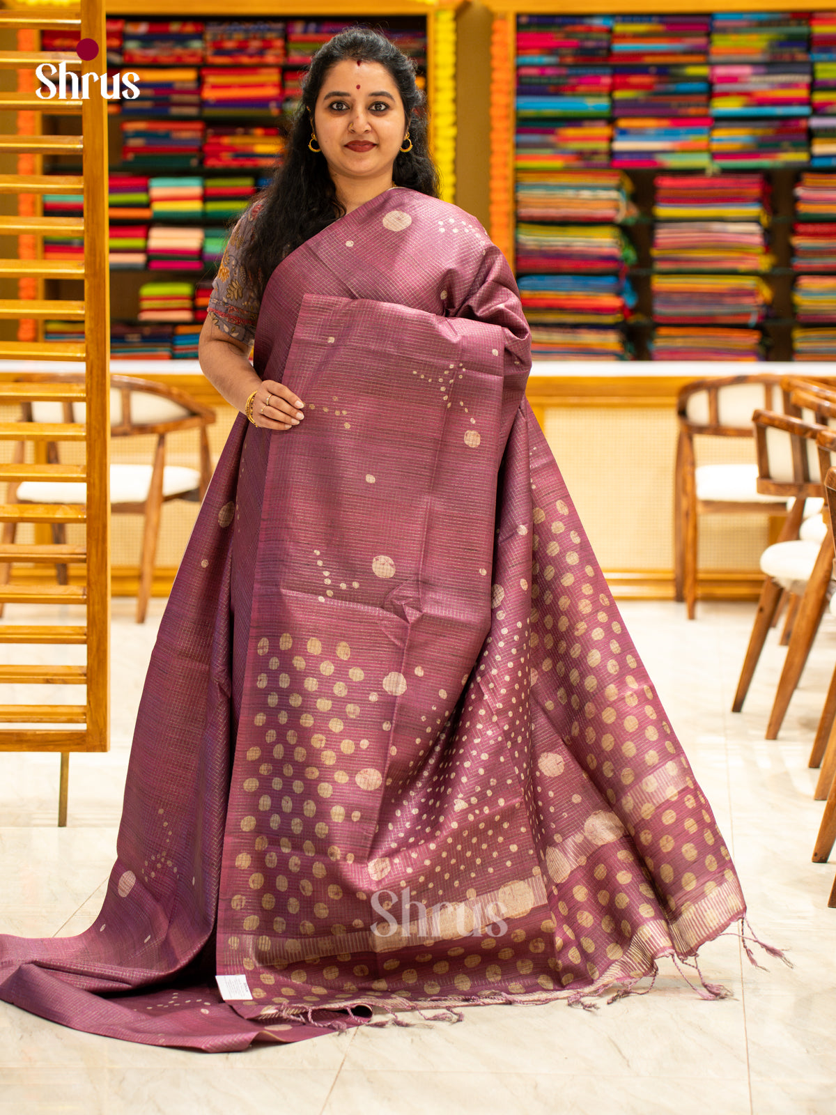 Printed Semi Tussar Saree - EI17108