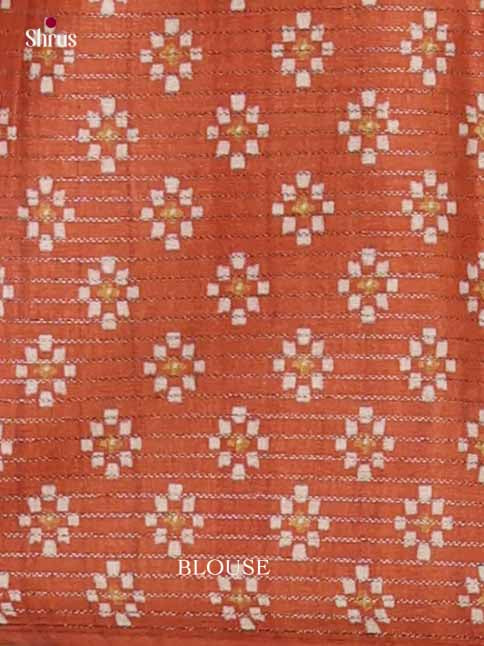 Printed Semi Tussar Saree - EI17130