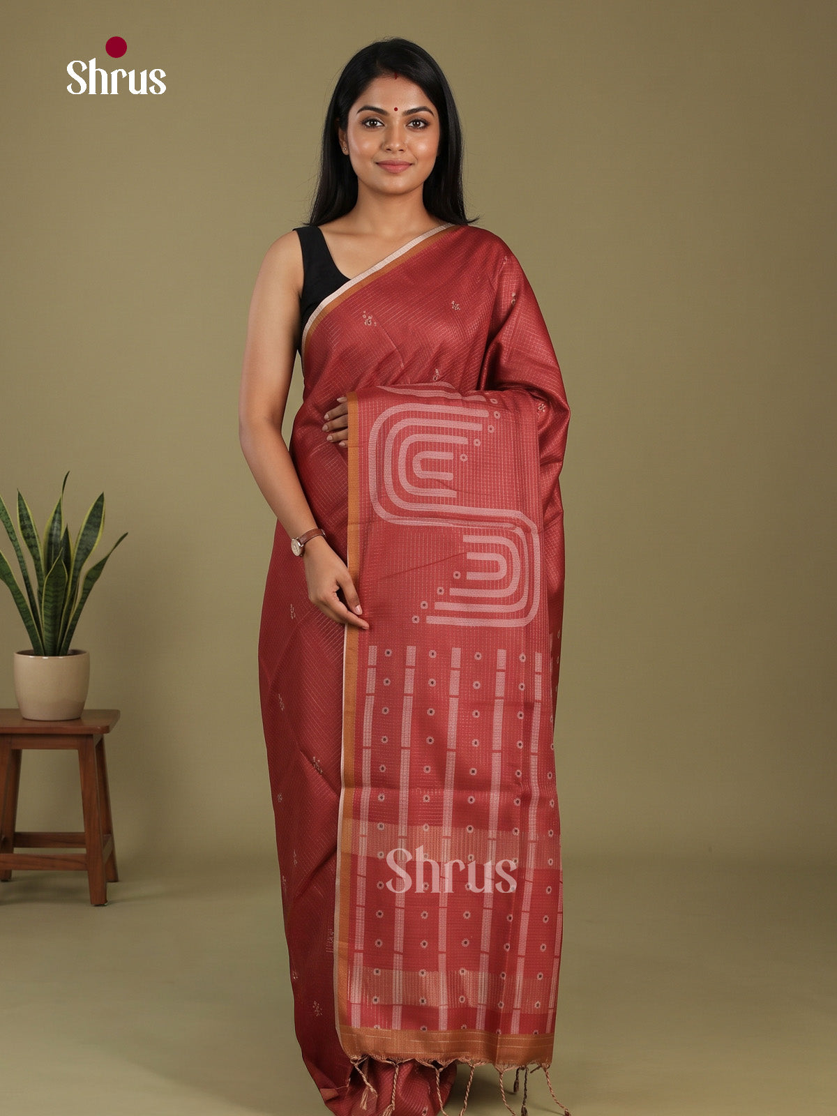Printed Semi Tussar Saree - EI17142