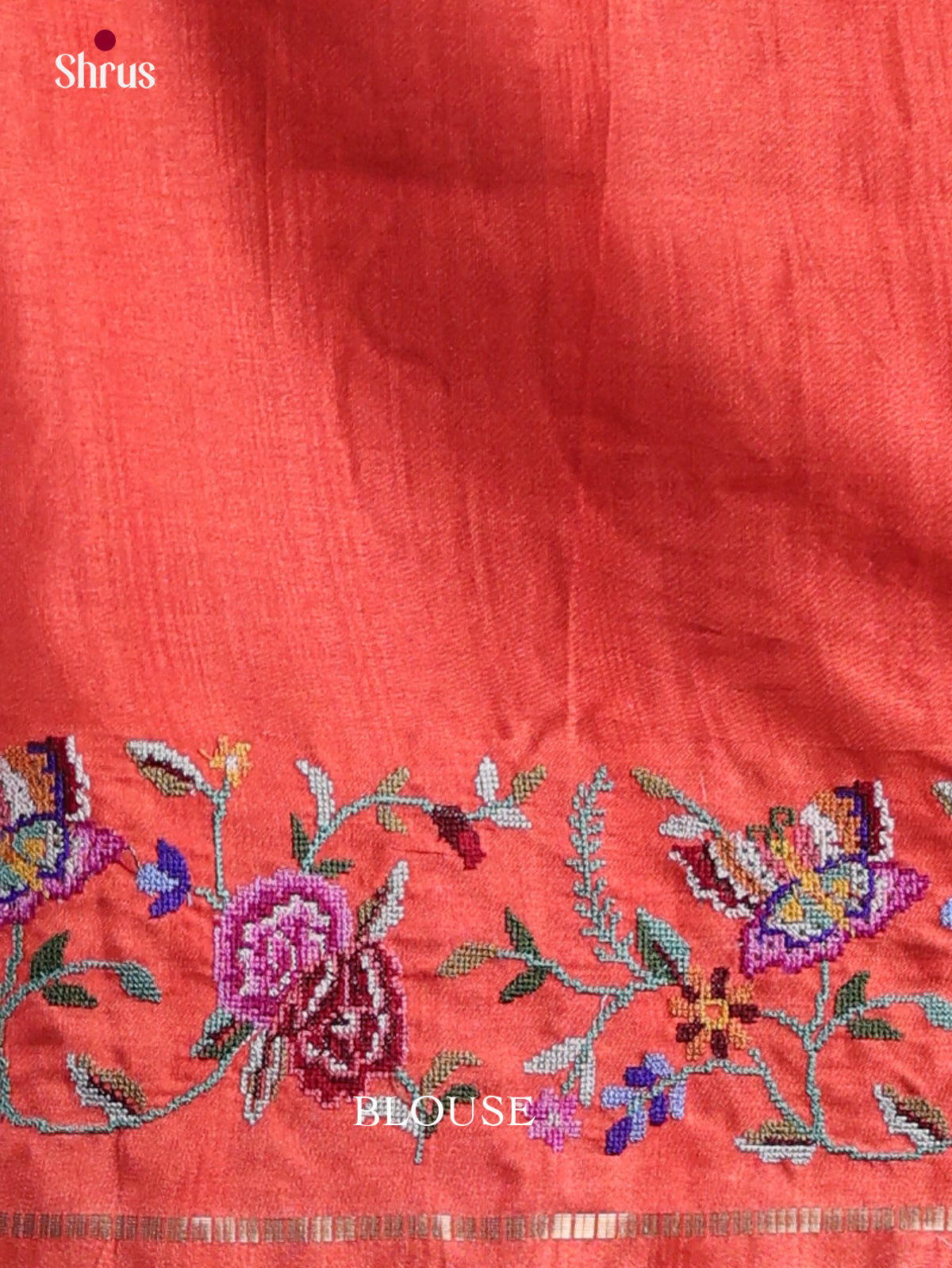 Tussar Embroidery Saree - EI17219