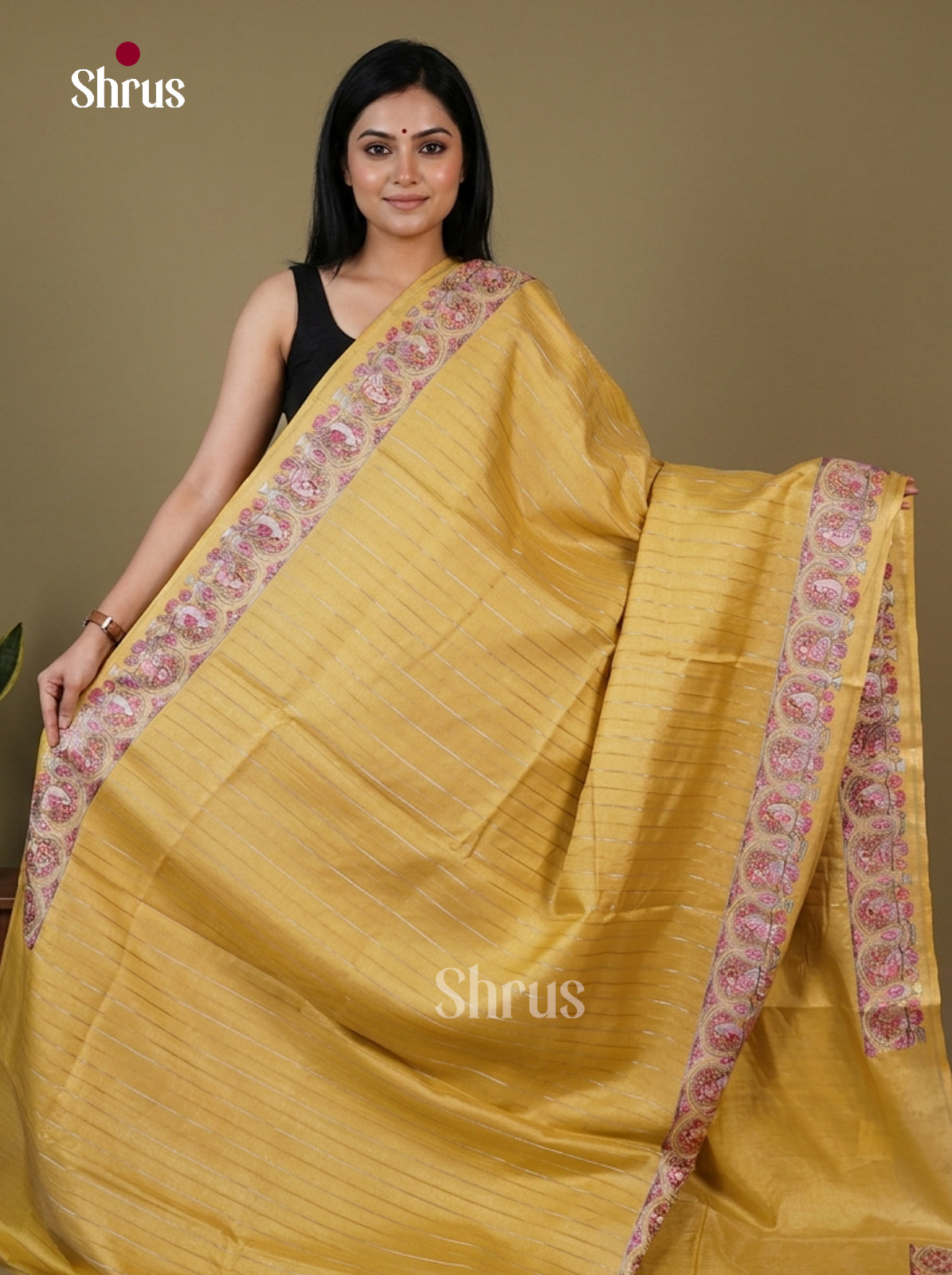 Tussar Embroidery Saree - EI17252