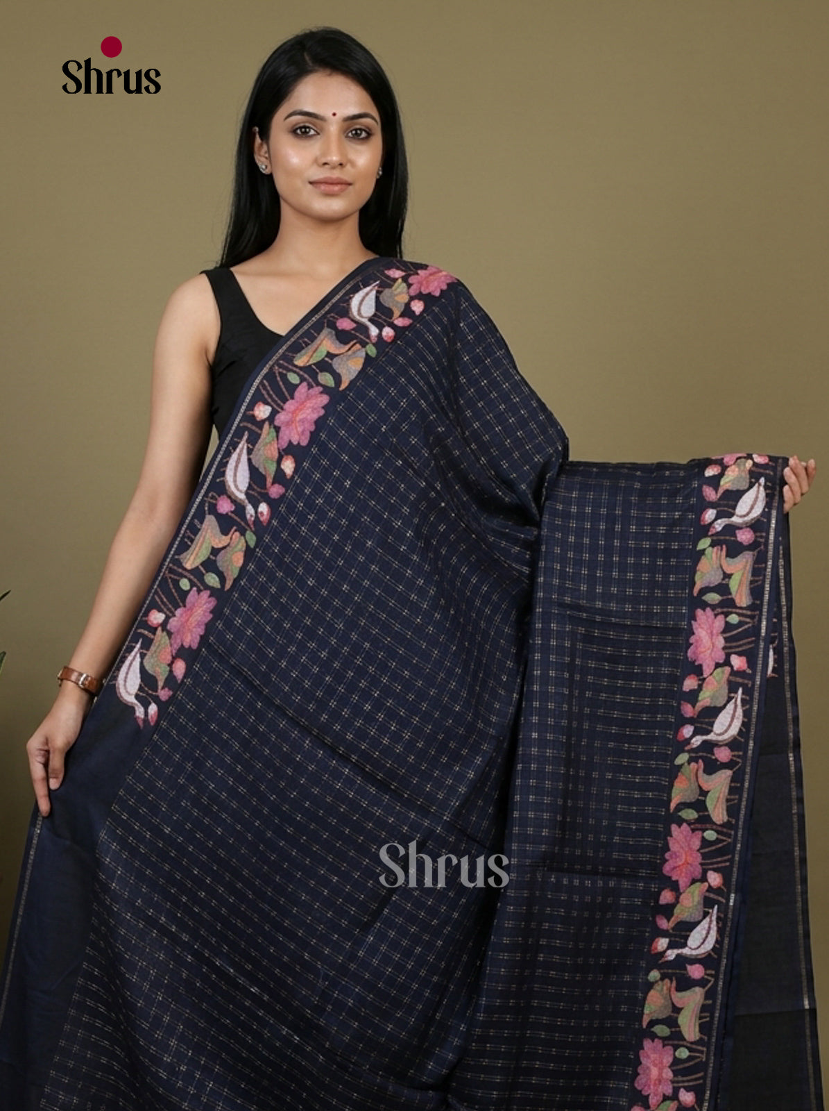 Tussar Embroidery Saree - EI17264