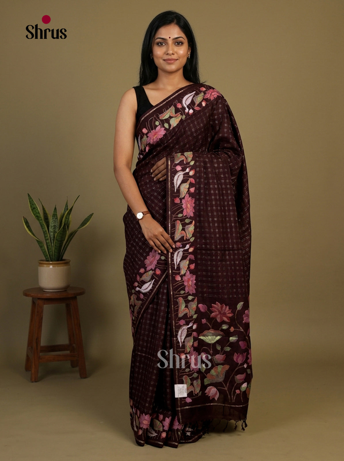 Tussar Embroidery Saree - EI17265