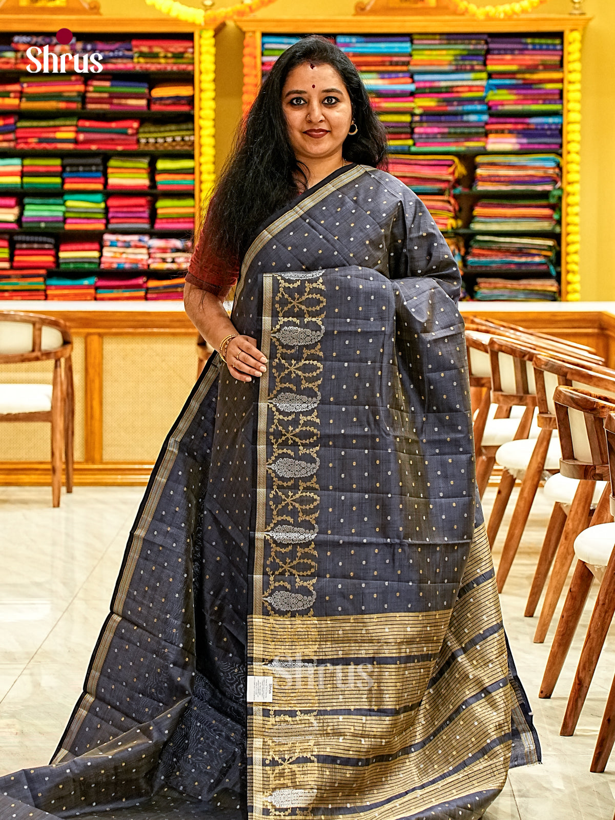 Semi Rawsilk Saree - EI19034