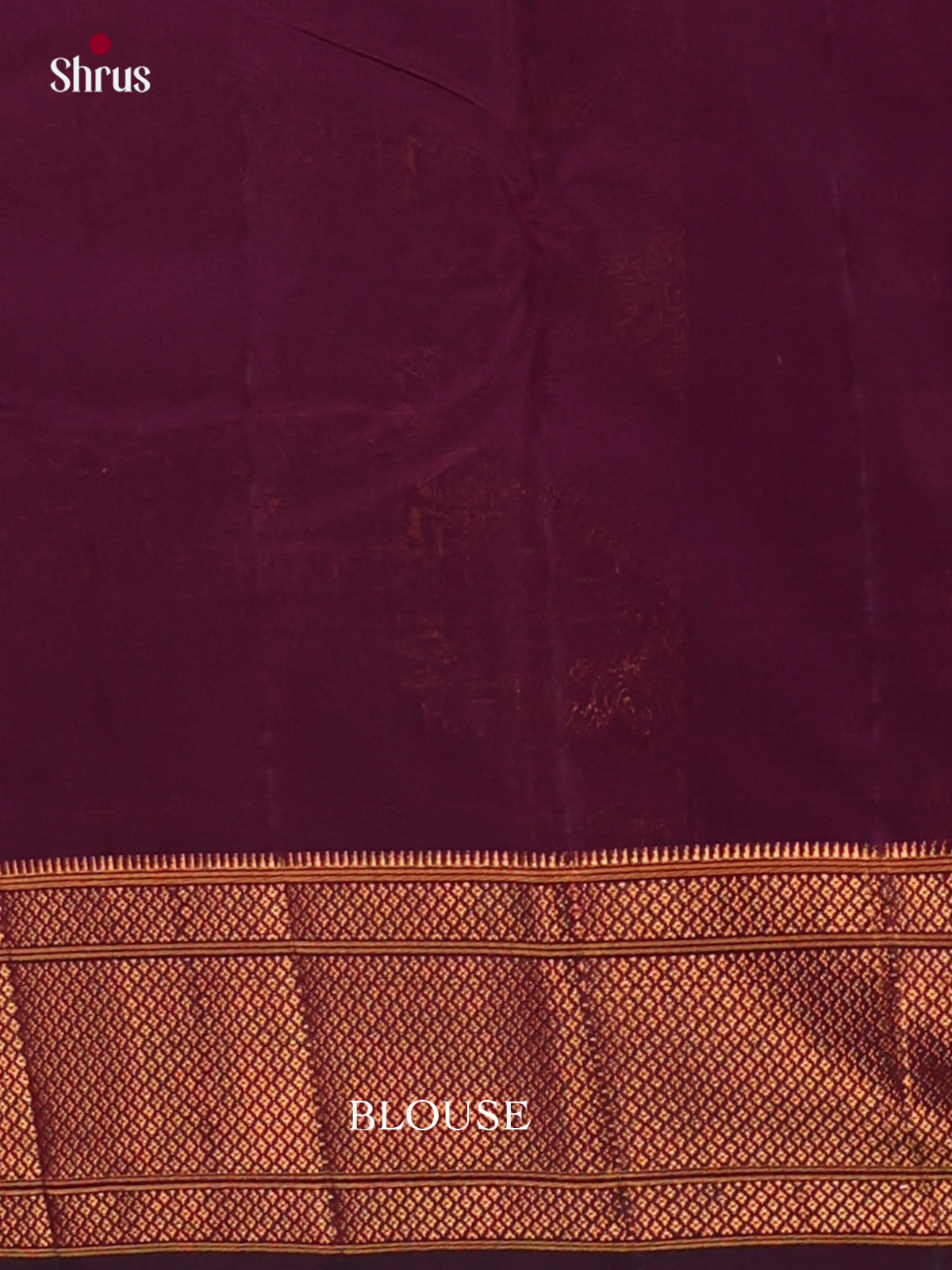 Wine - Semi Paithani Saree - Shop on Shrus.com