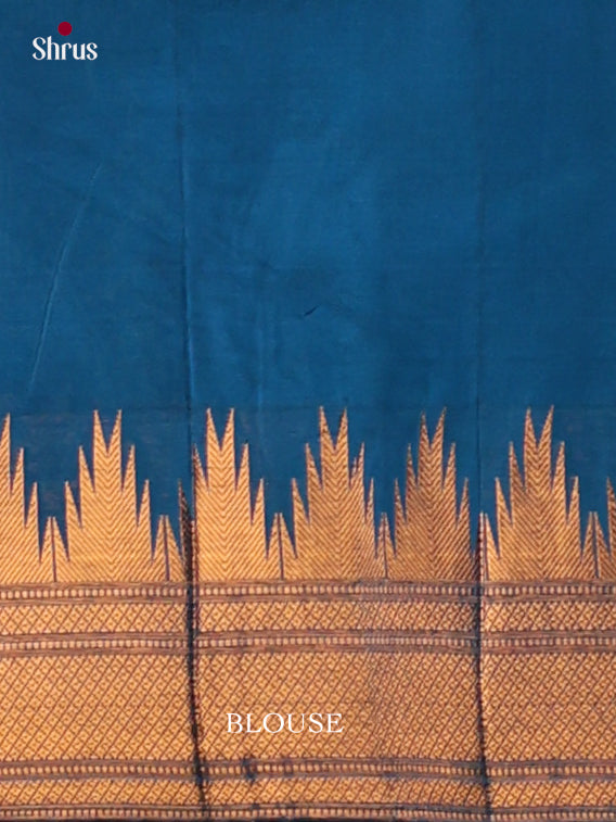 Blue - Semi Paithani Saree - Shop on Shrus.com