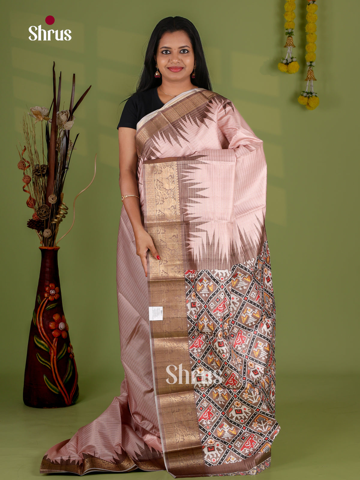 Semi Tussar Saree - EI21010