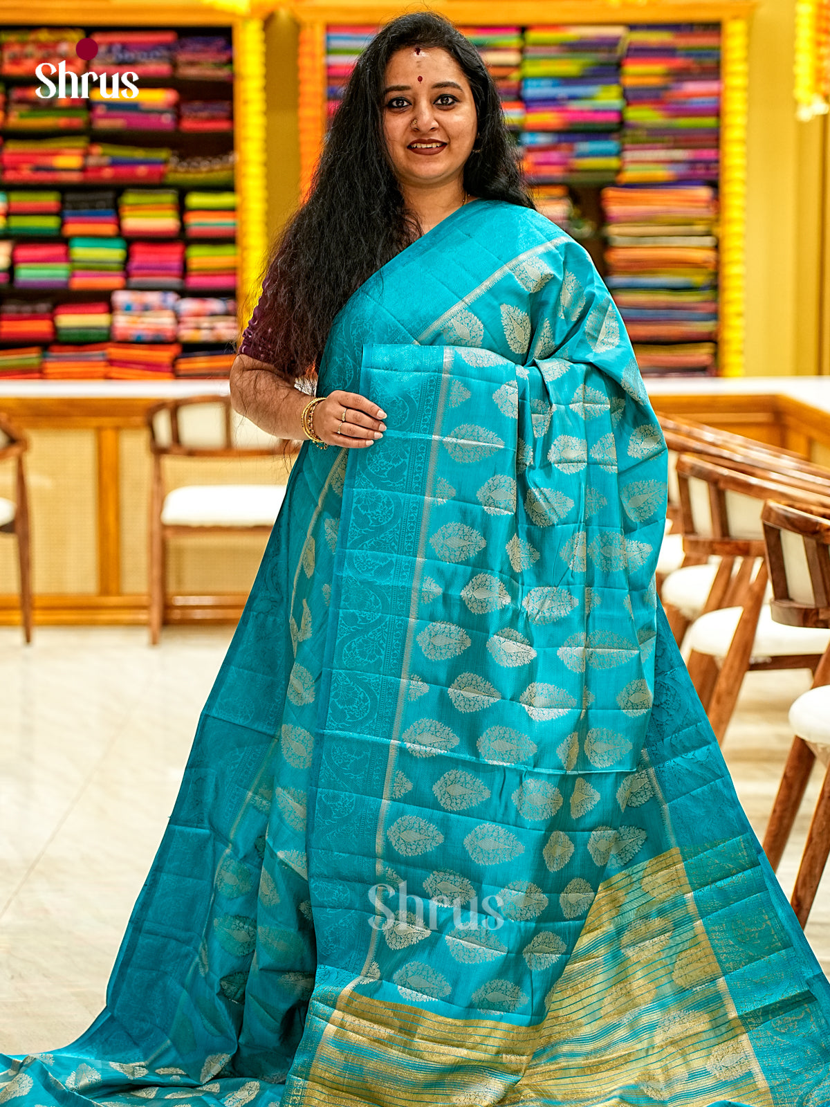 Semi Rawsilk Saree - EI22001