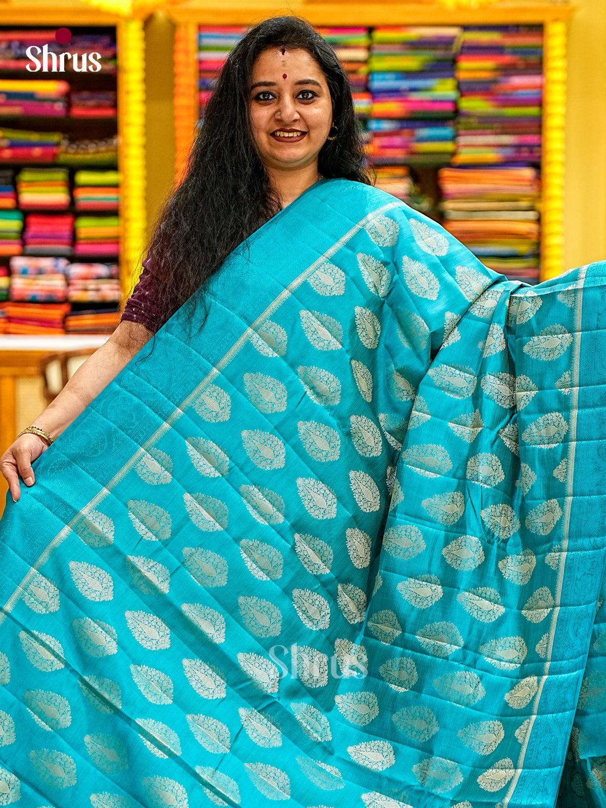 Semi Rawsilk Saree - EI22001