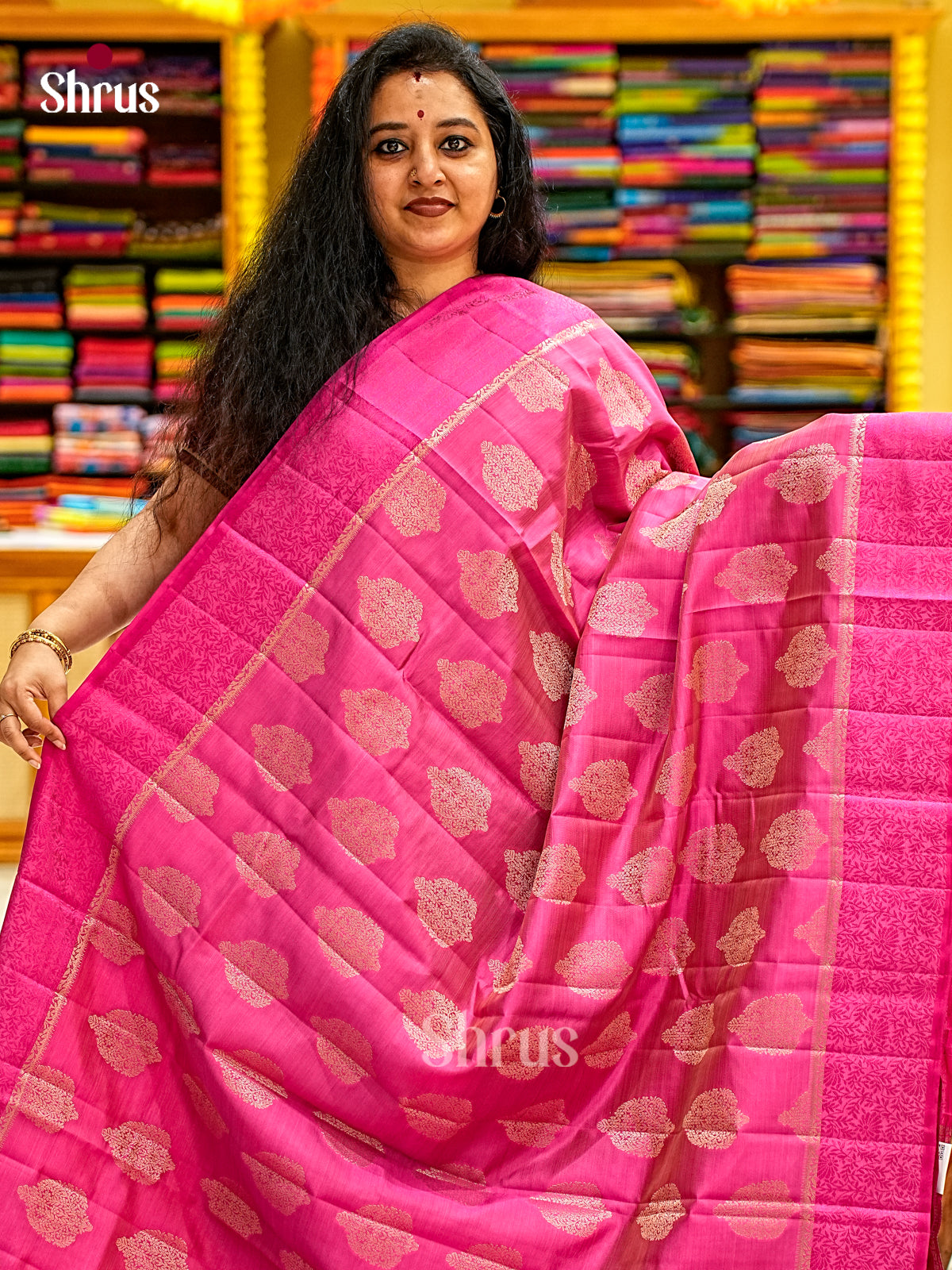 Semi Rawsilk Saree - EI22052