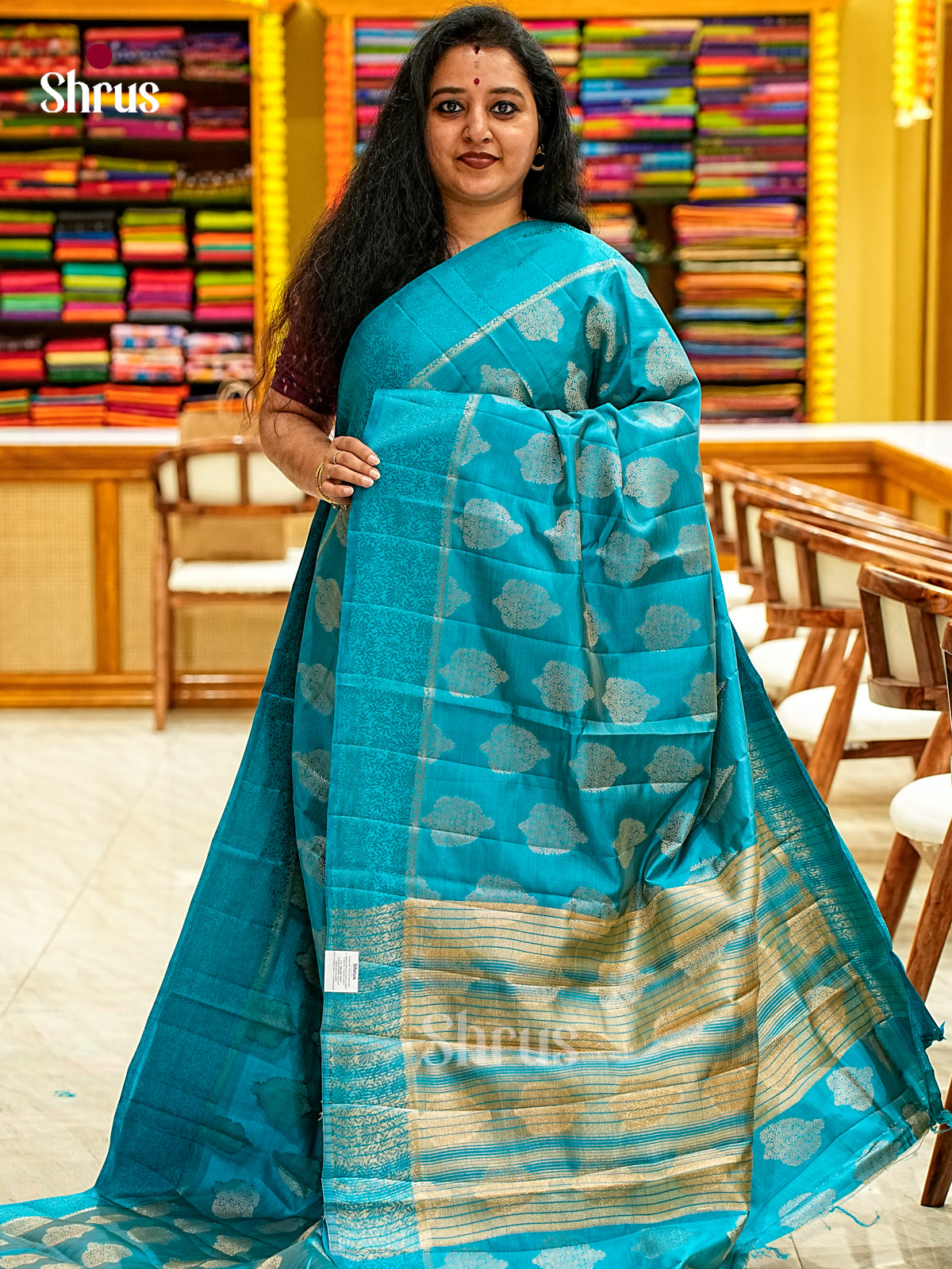 Semi Rawsilk Saree - EI22055