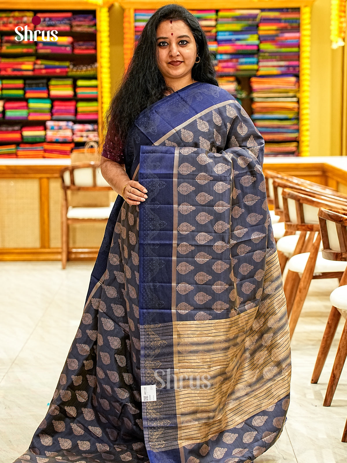 Semi Rawsilk Saree - EI22062
