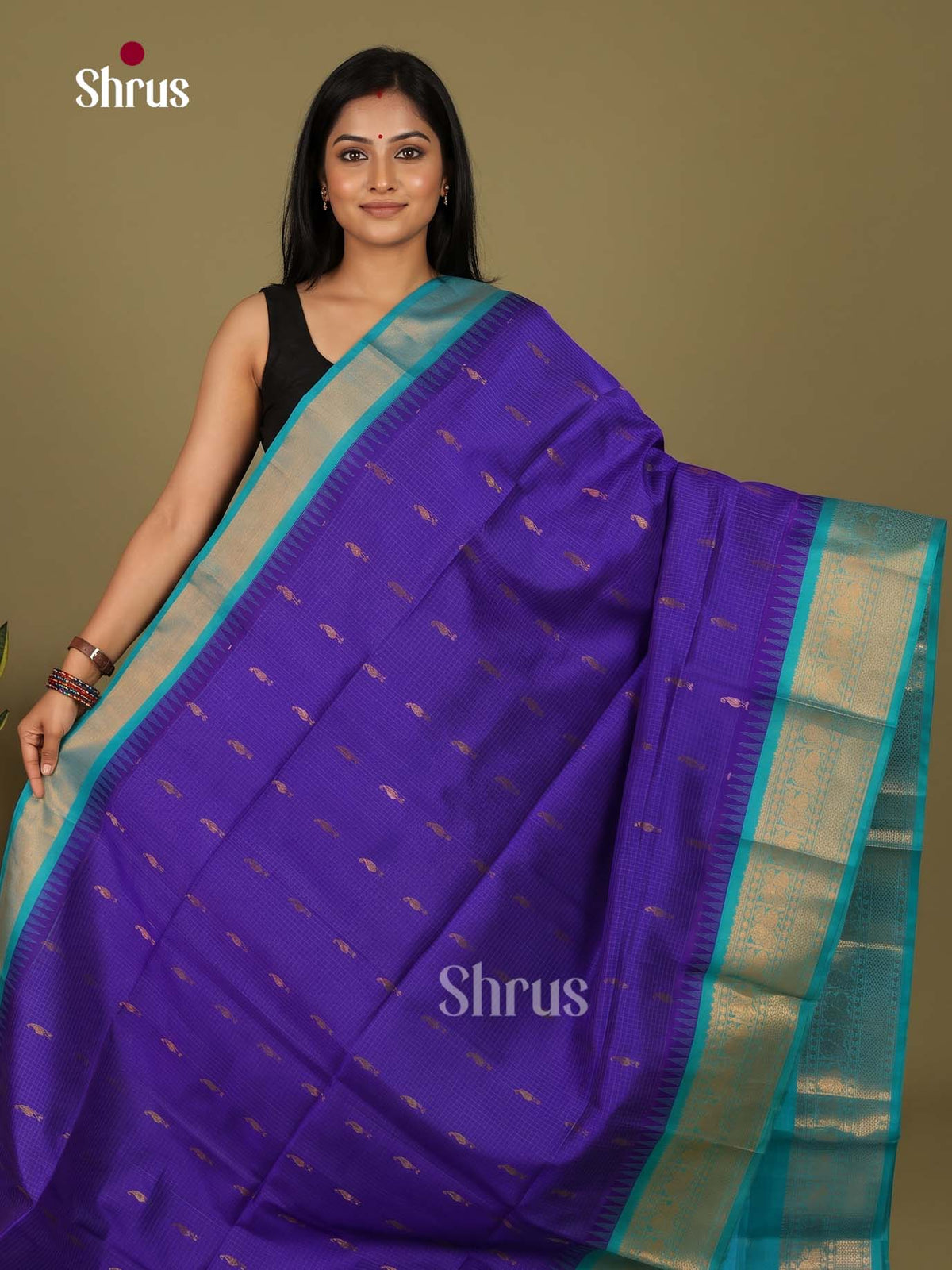 Silk Cotton Saree - EI23001
