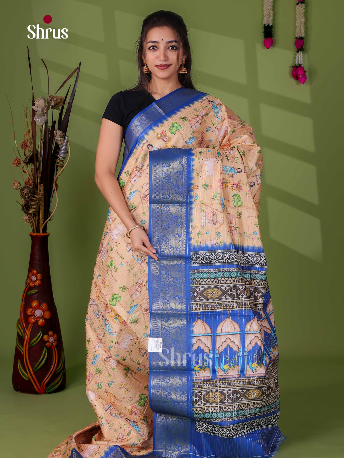Semi Tussar Saree - EI24002