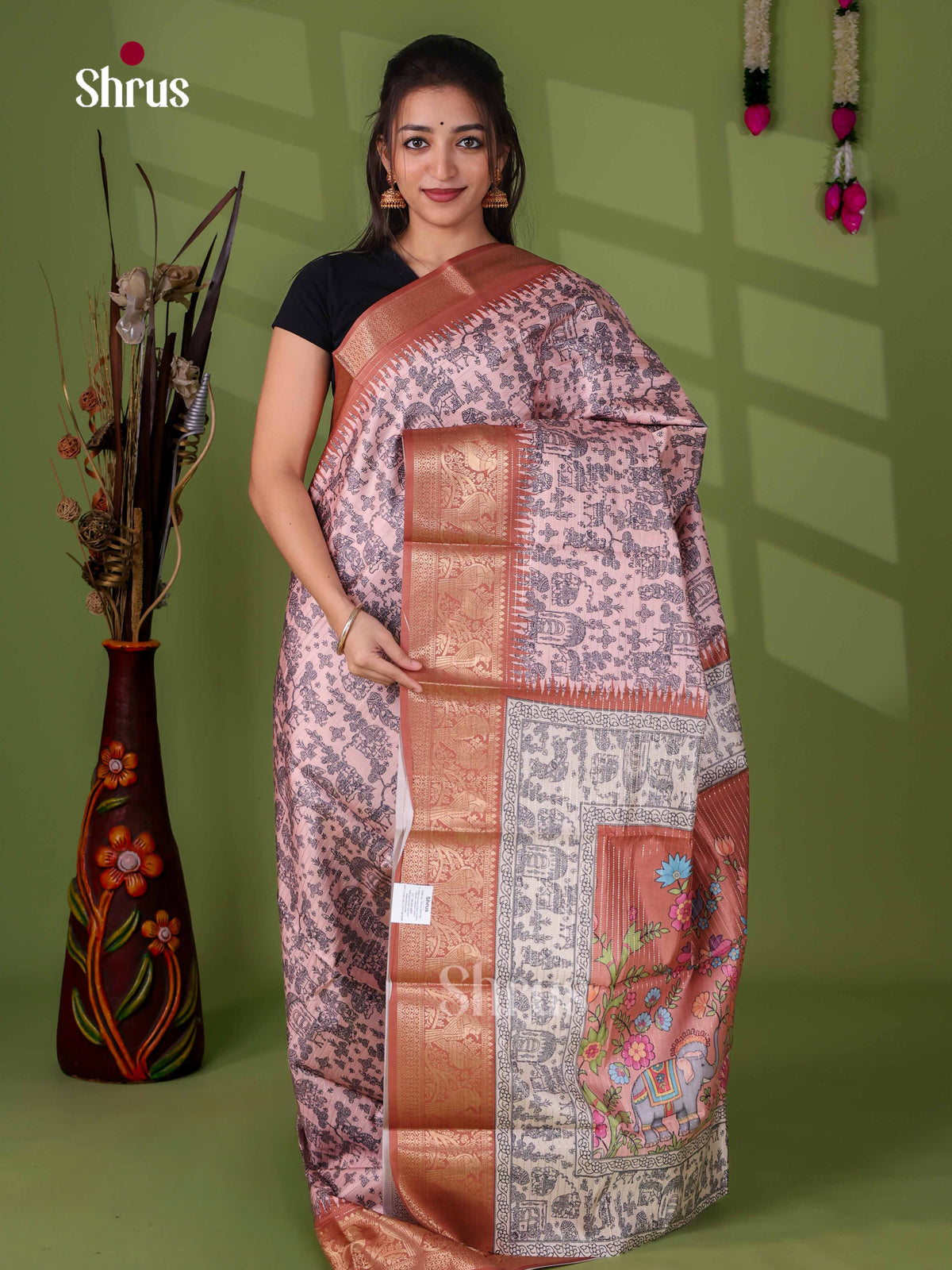 Semi Tussar Saree - EI24004
