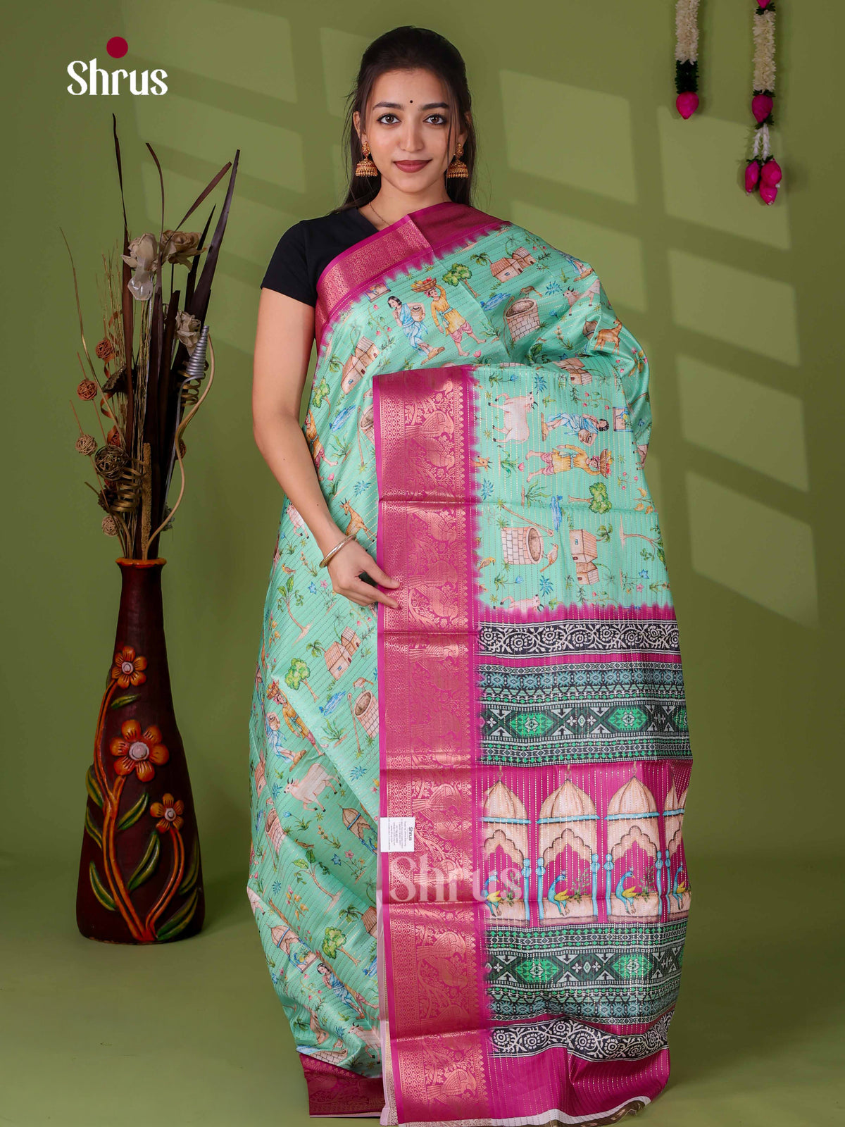 Semi Tussar Saree - EI24005