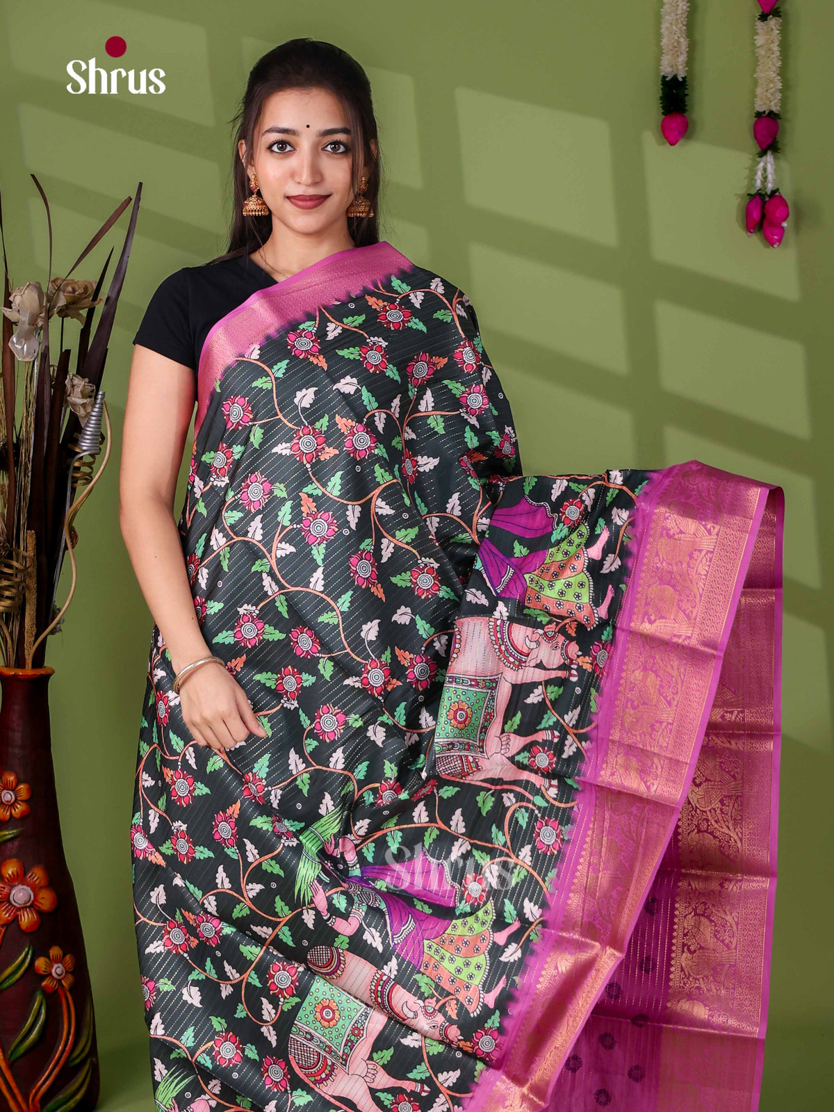 Semi Tussar Saree - EI24010