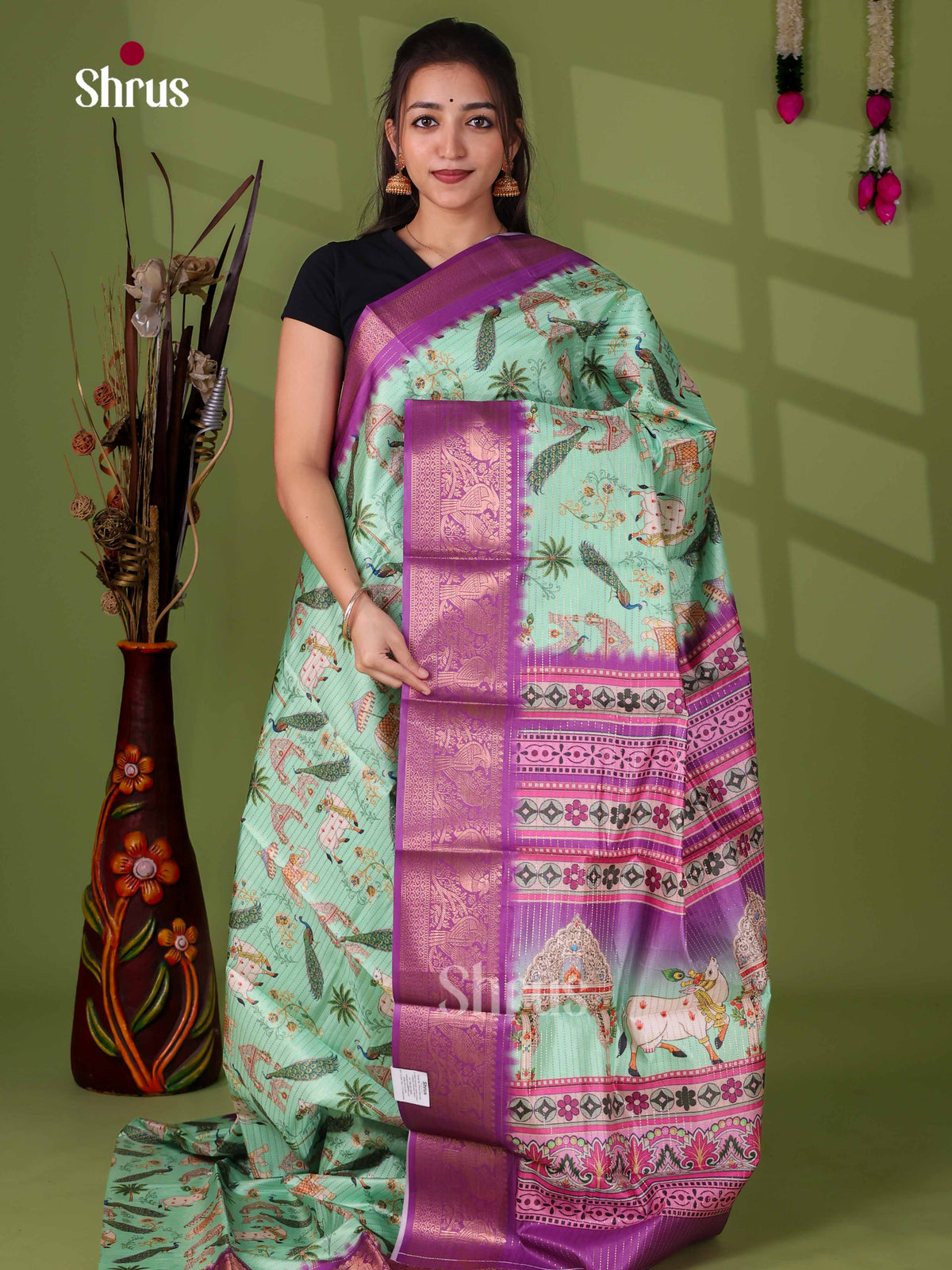 Semi Tussar Saree - EI24012