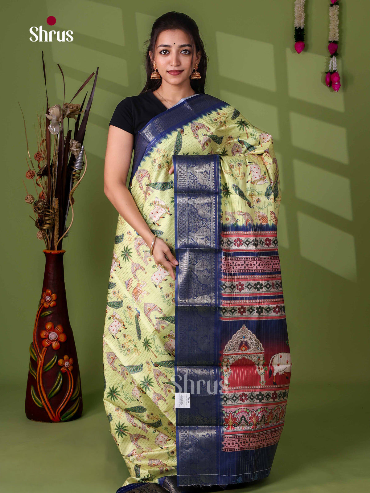 Semi Tussar Saree - EI24019