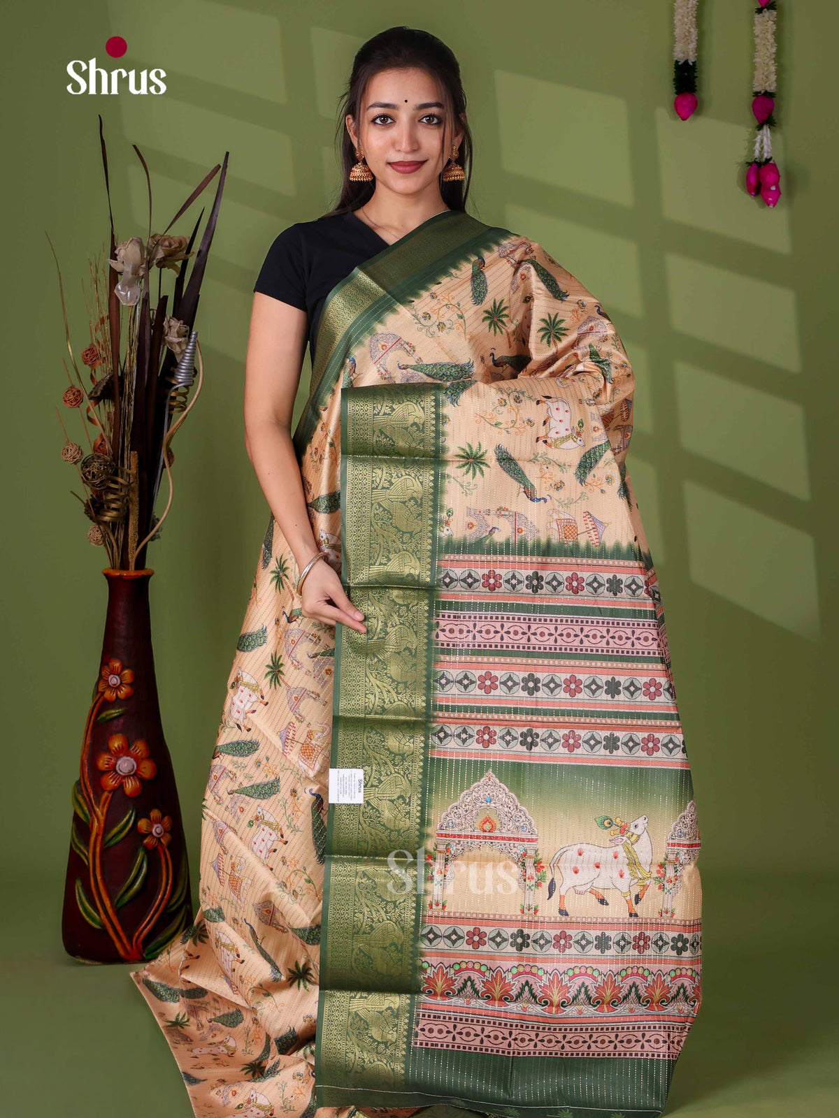 Semi Tussar Saree - EI24020