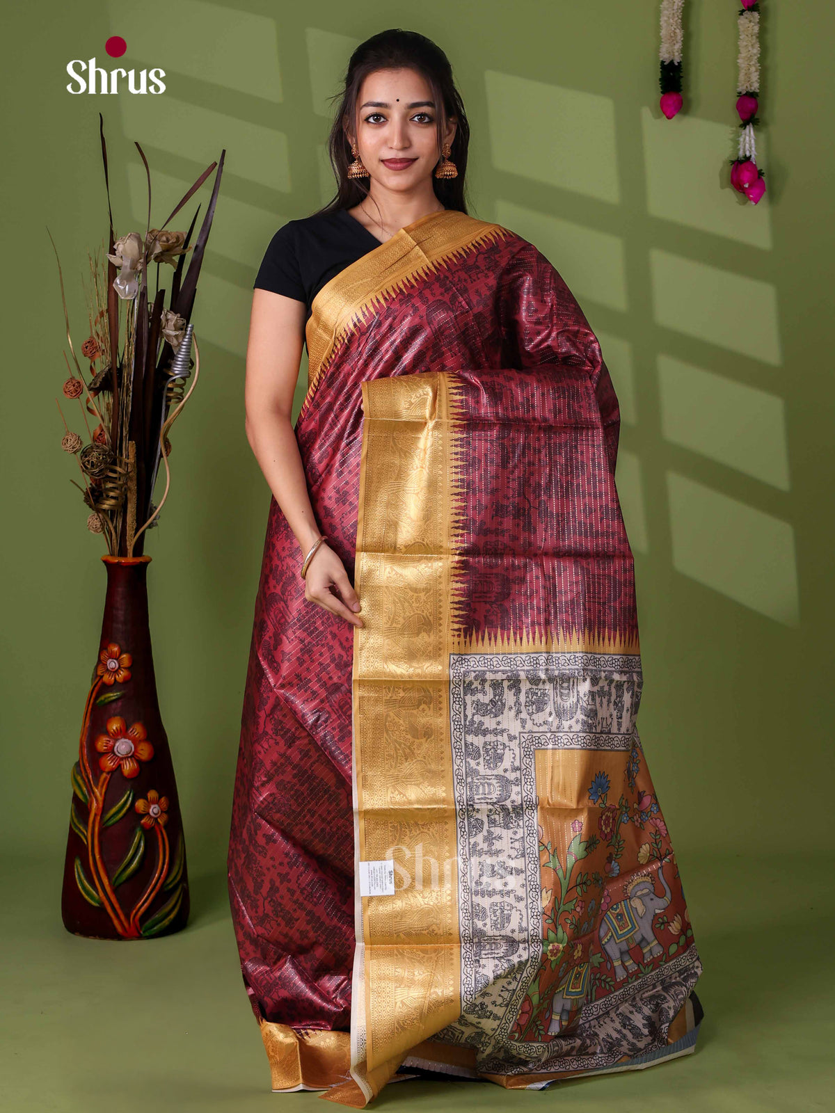 Semi Tussar Saree - EI24026
