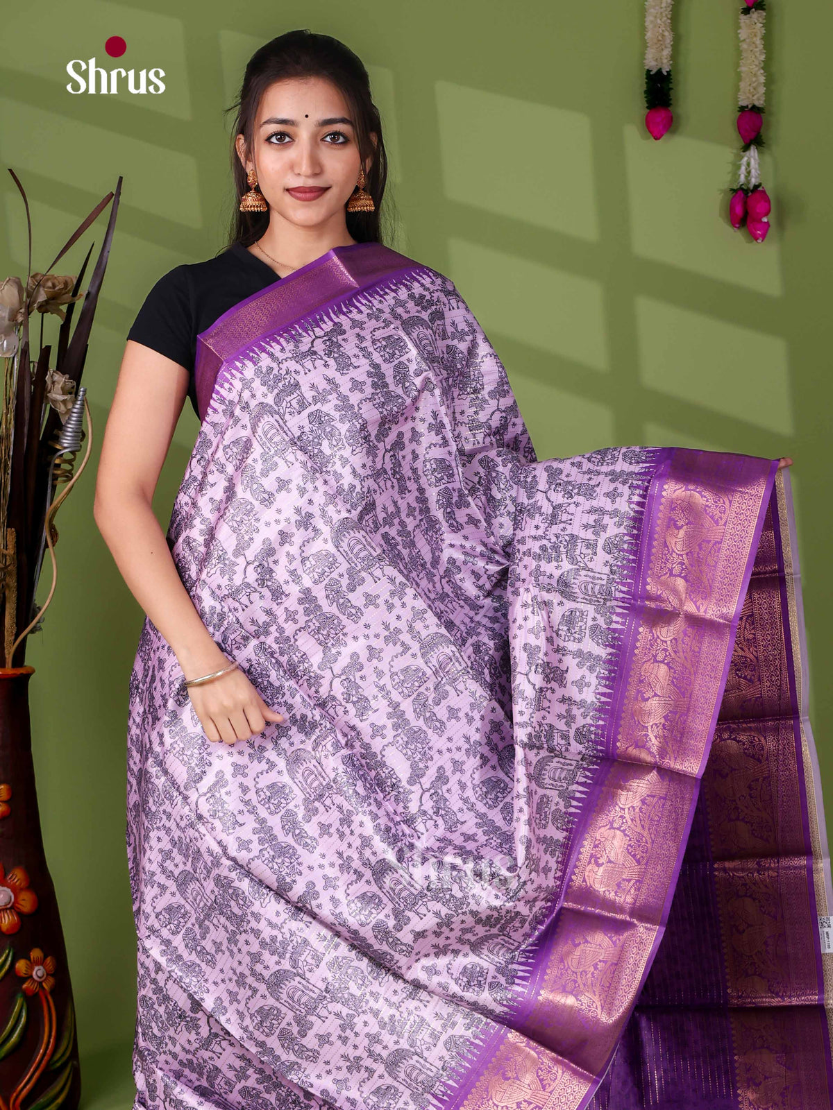 Semi Tussar Saree - EI24031