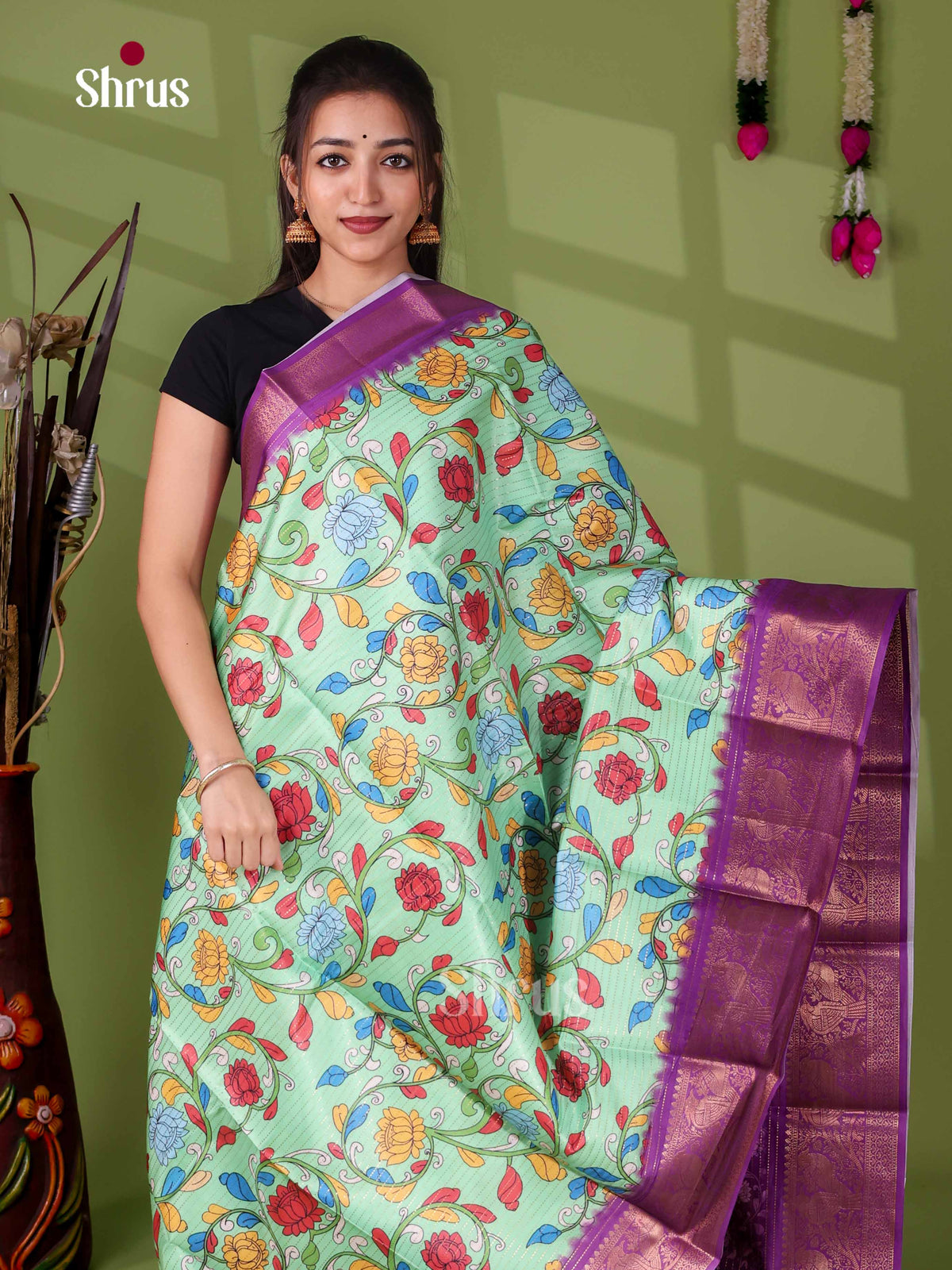 Semi Tussar Saree - EI24040