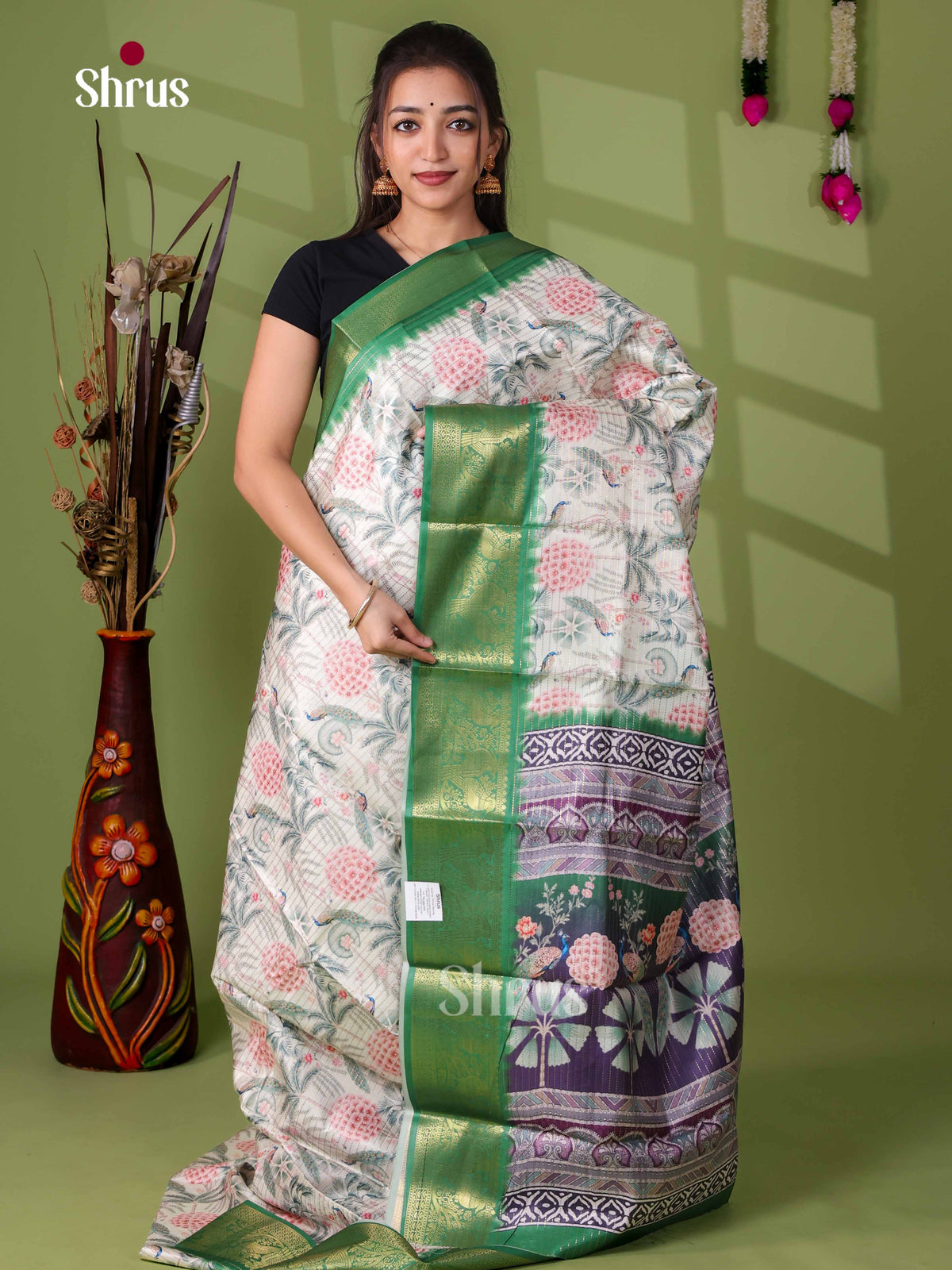 Semi Tussar Saree - EI24202